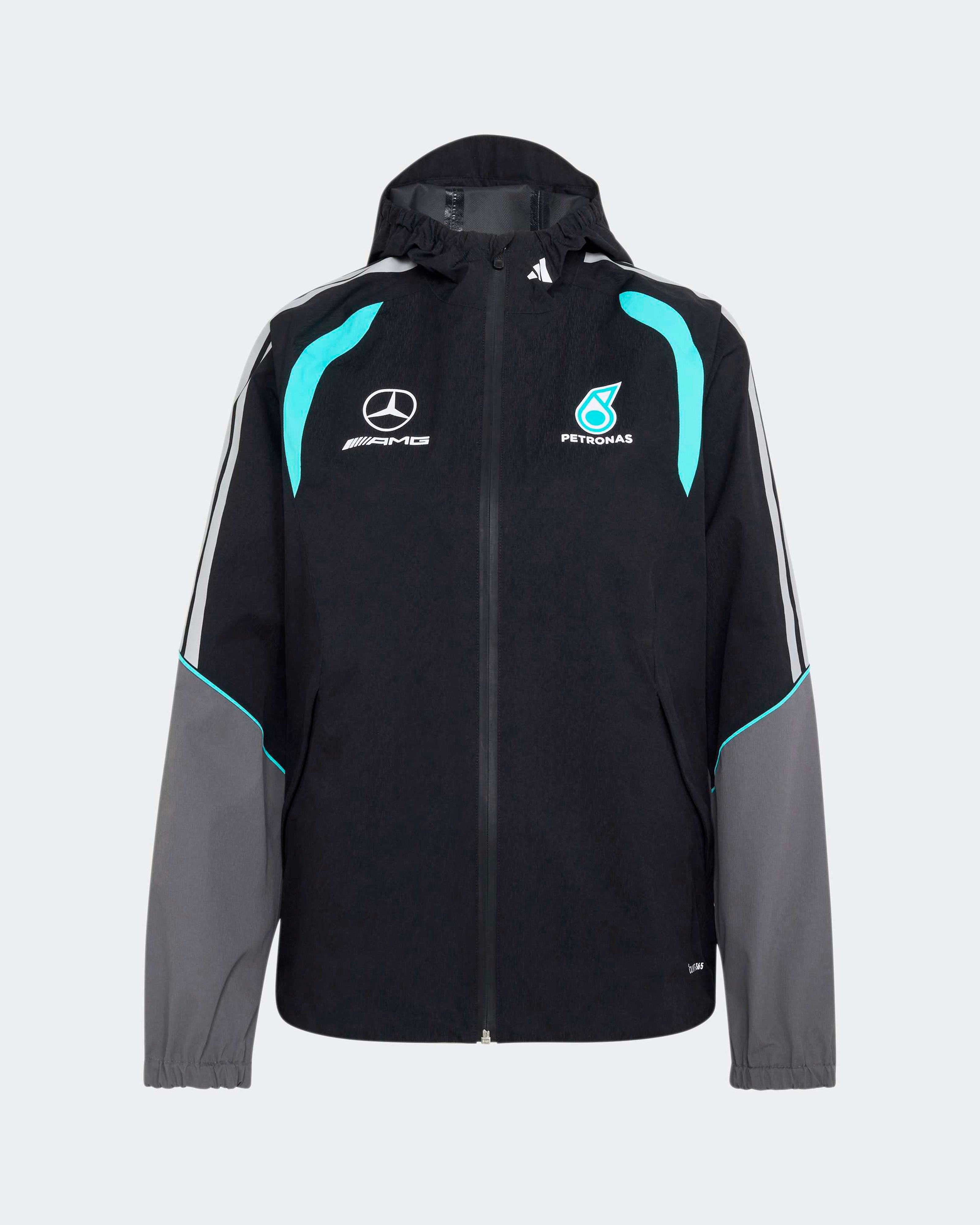 Women's 2026 Mechanics Rain Jacket Black | Mercedes-AMG PETRONAS