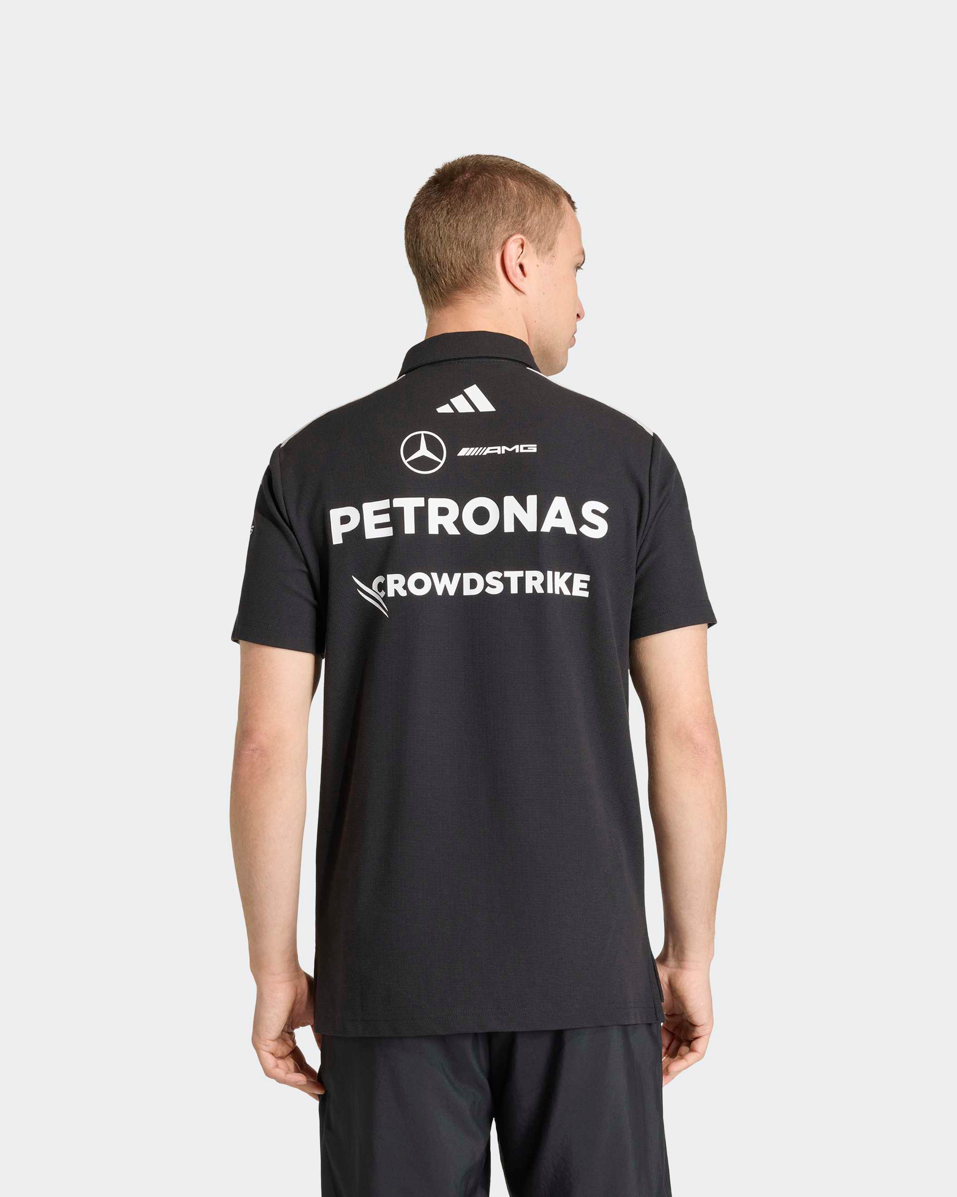 Men's 2026 Team Polo Shirt - Black | Mercedes-AMG Petronas F1