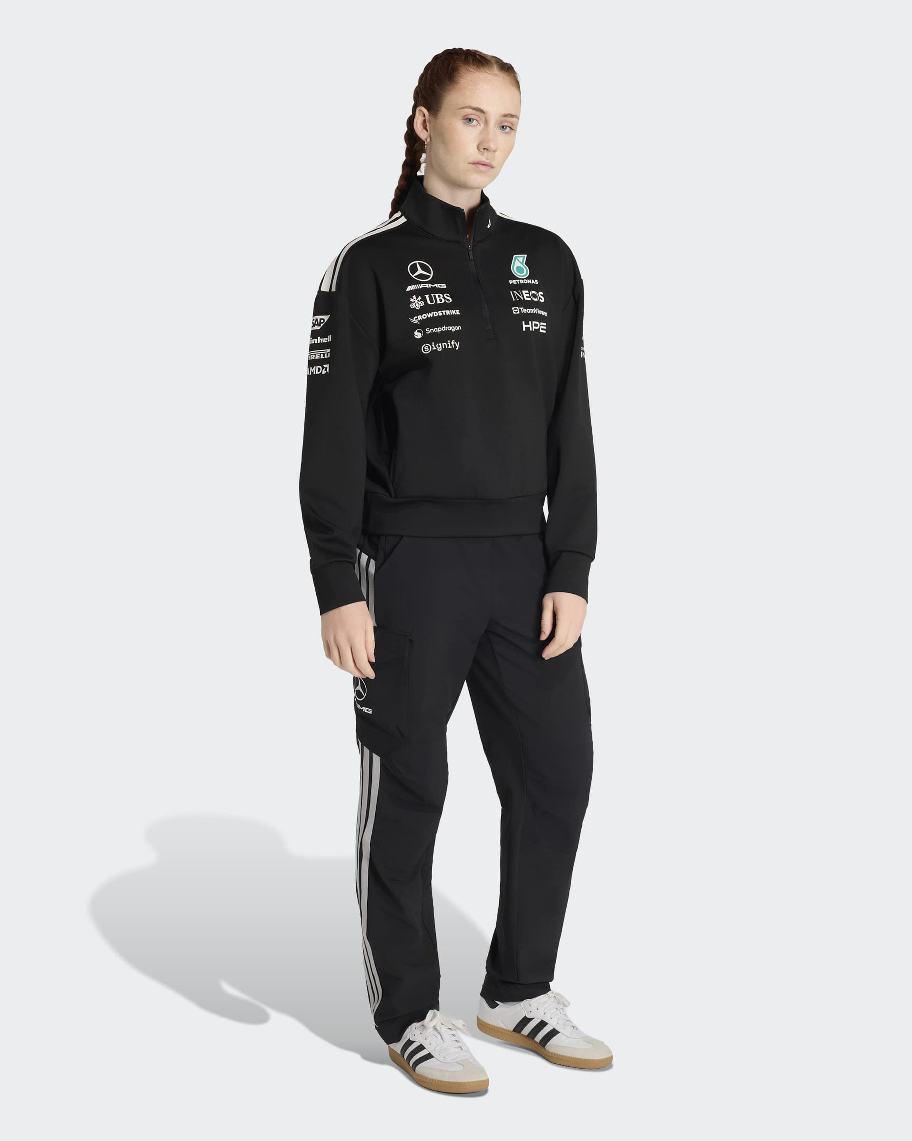Official Women's 2026 Team Quarter Zip - Black | Mercedes-AMG