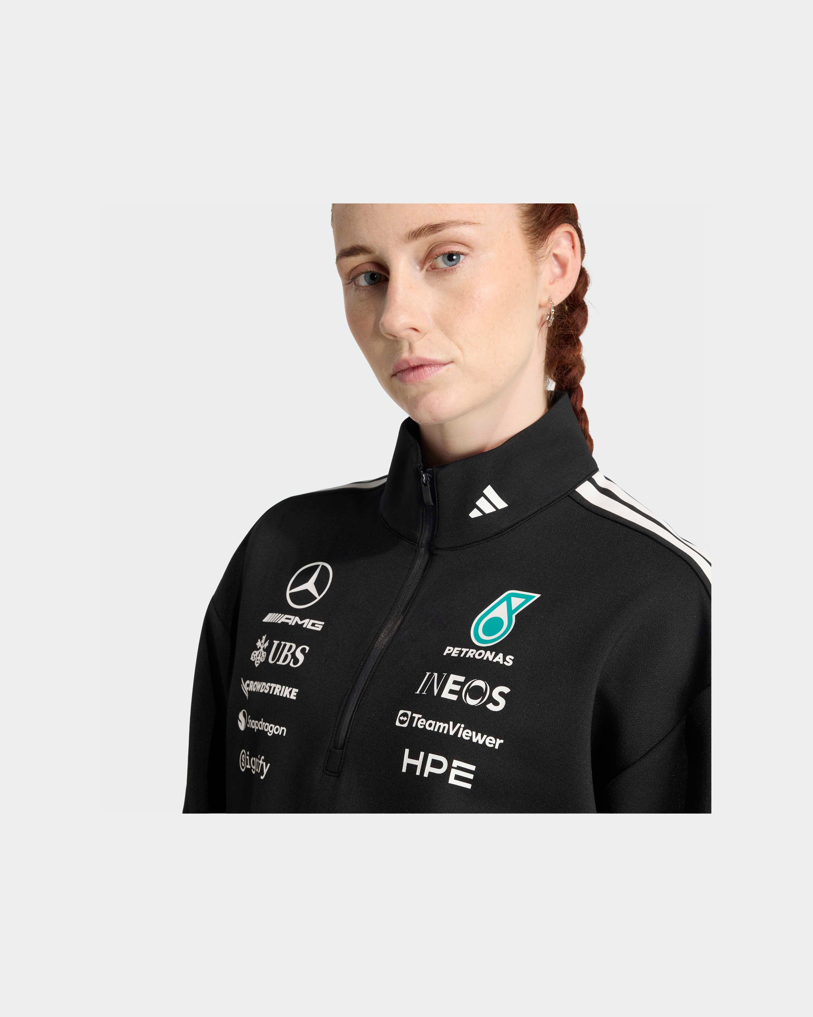 Official Women's 2026 Team Quarter Zip - Black | Mercedes-AMG