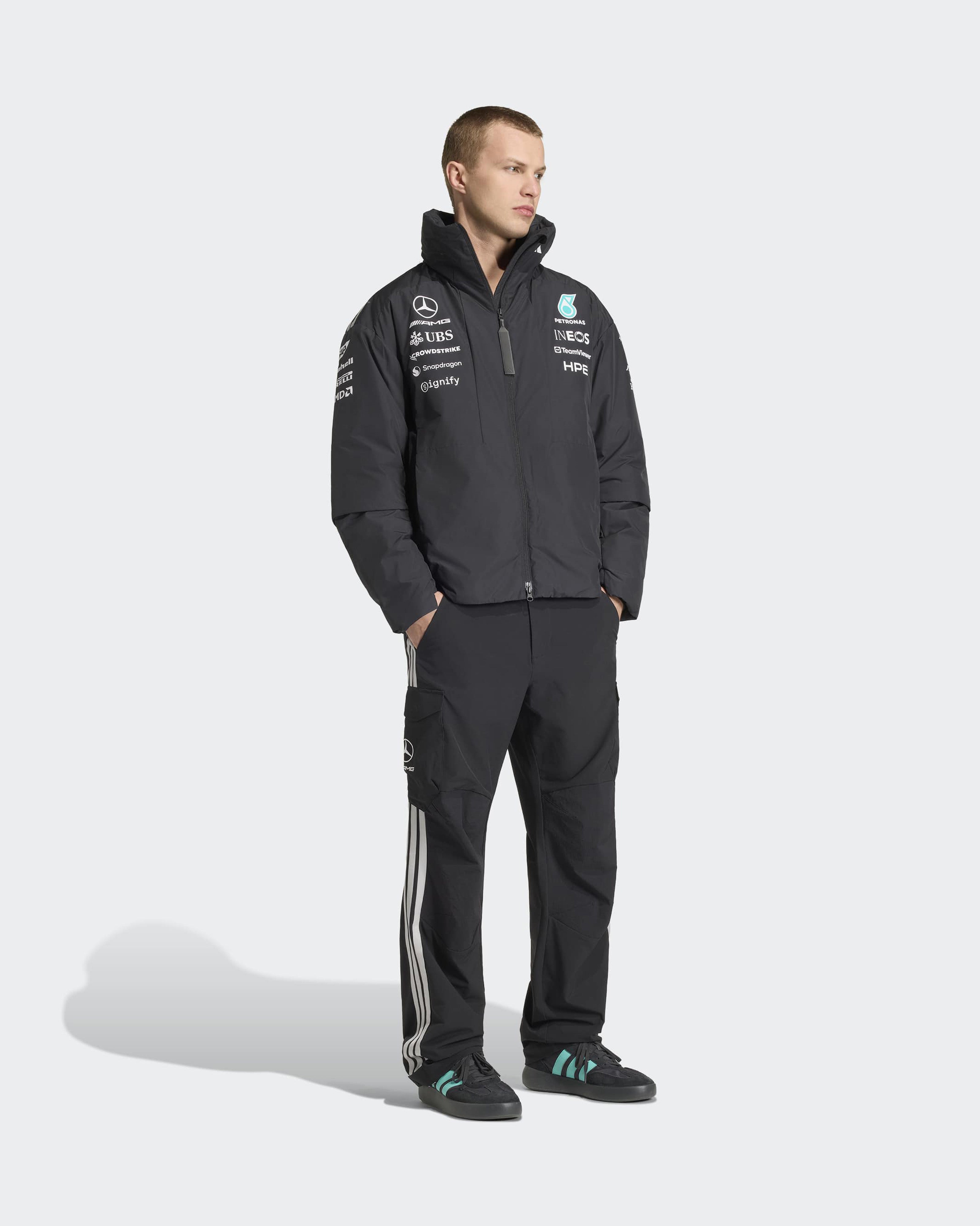 Men's 2026 Team Jacket - Black | Mercedes-AMG PETRONAS F1 Team