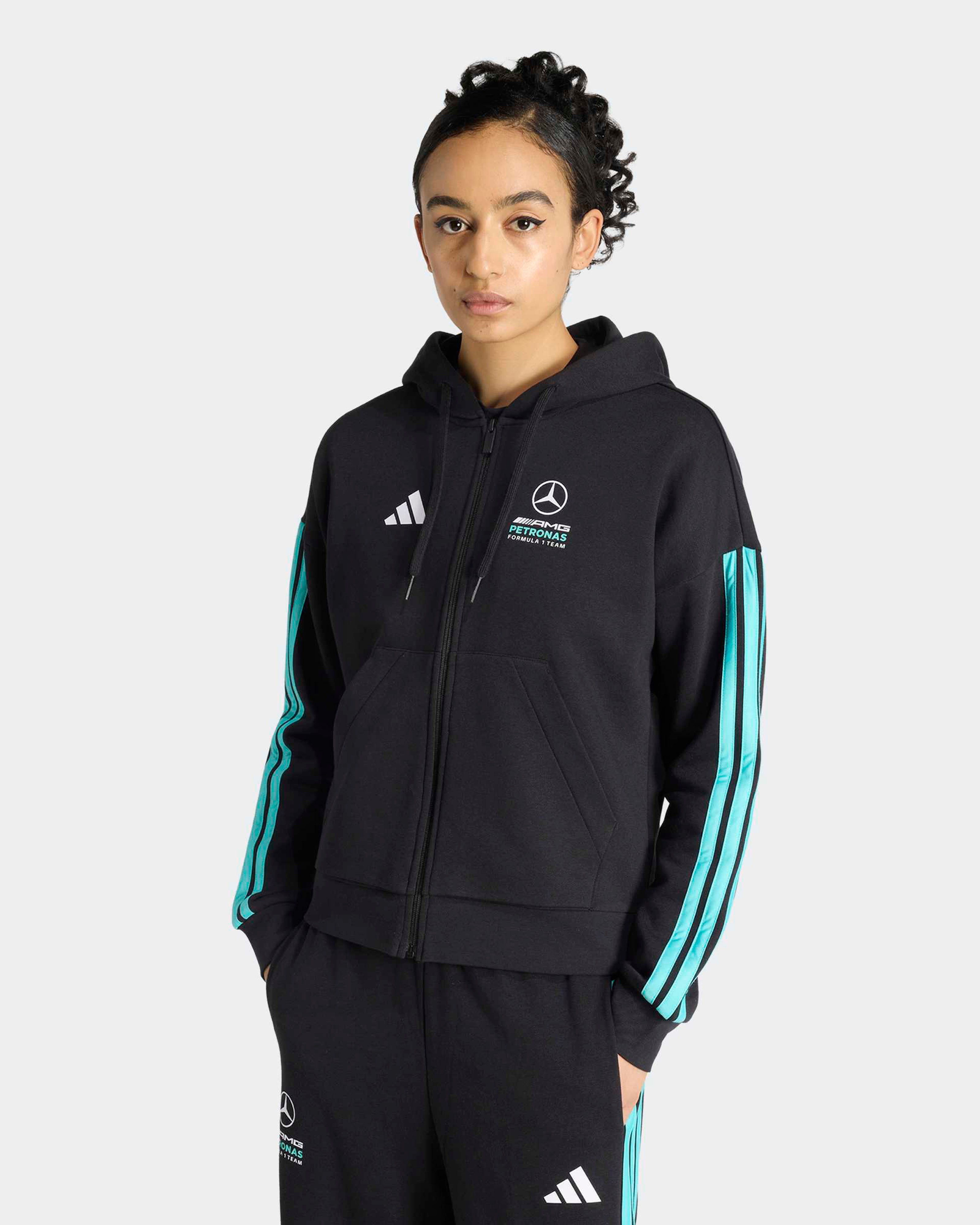 Womens DNA Full-Zip Hoody Black