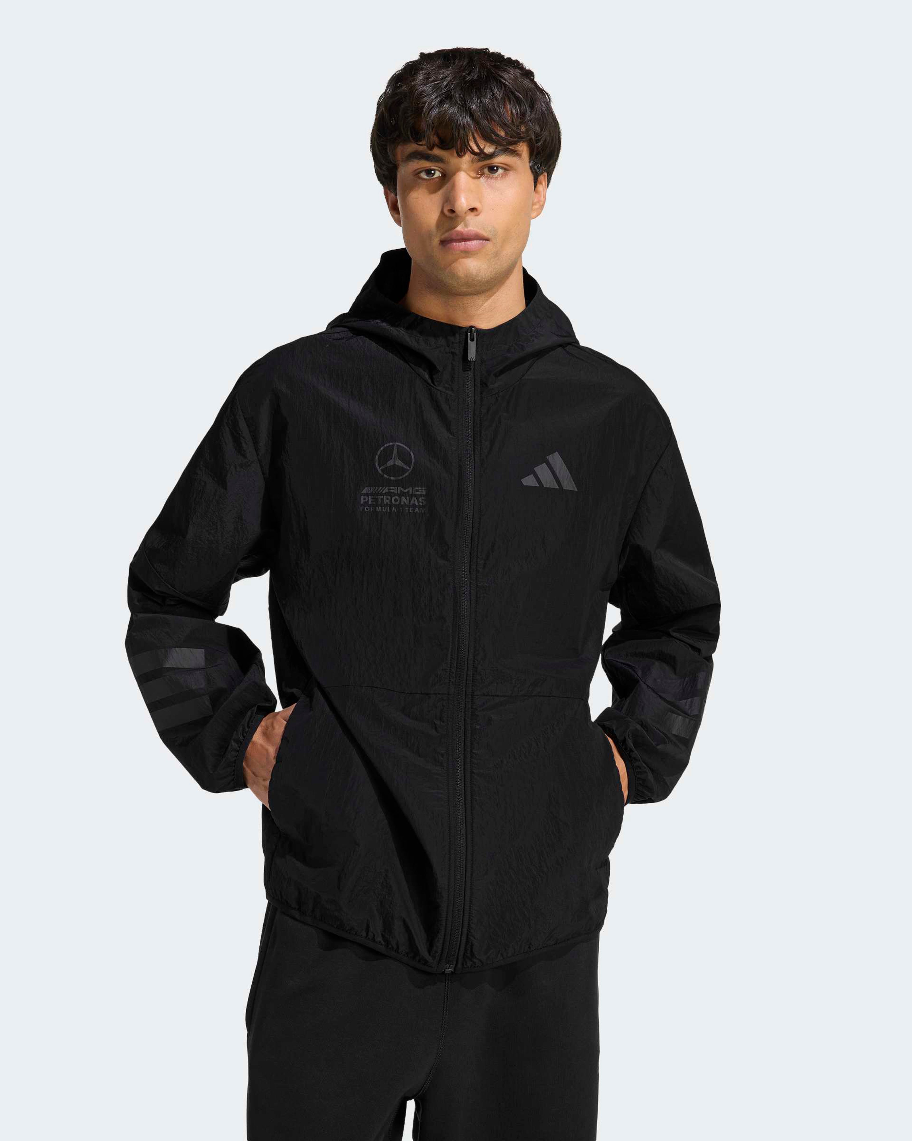 Mens Lights Out Windbreaker Black
