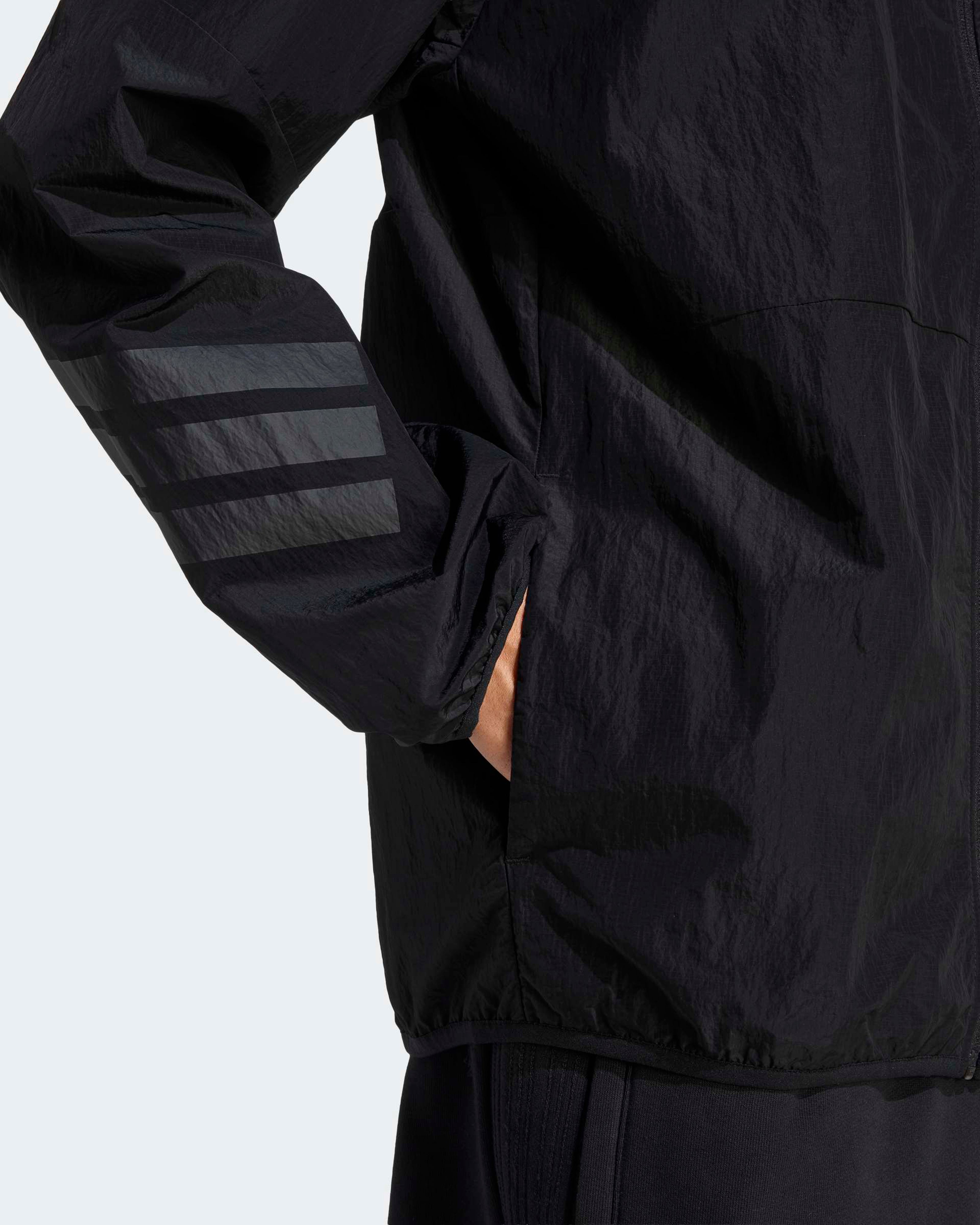 Mens Lights Out Windbreaker Black