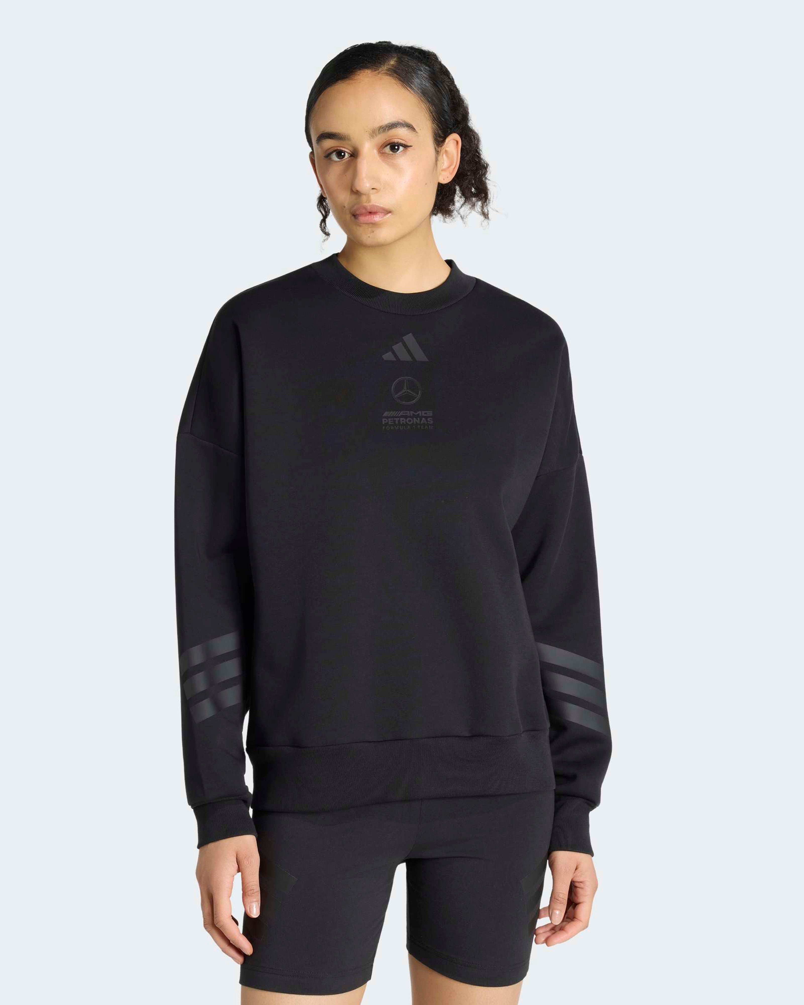 Womens Lights Out Sweat Top Black