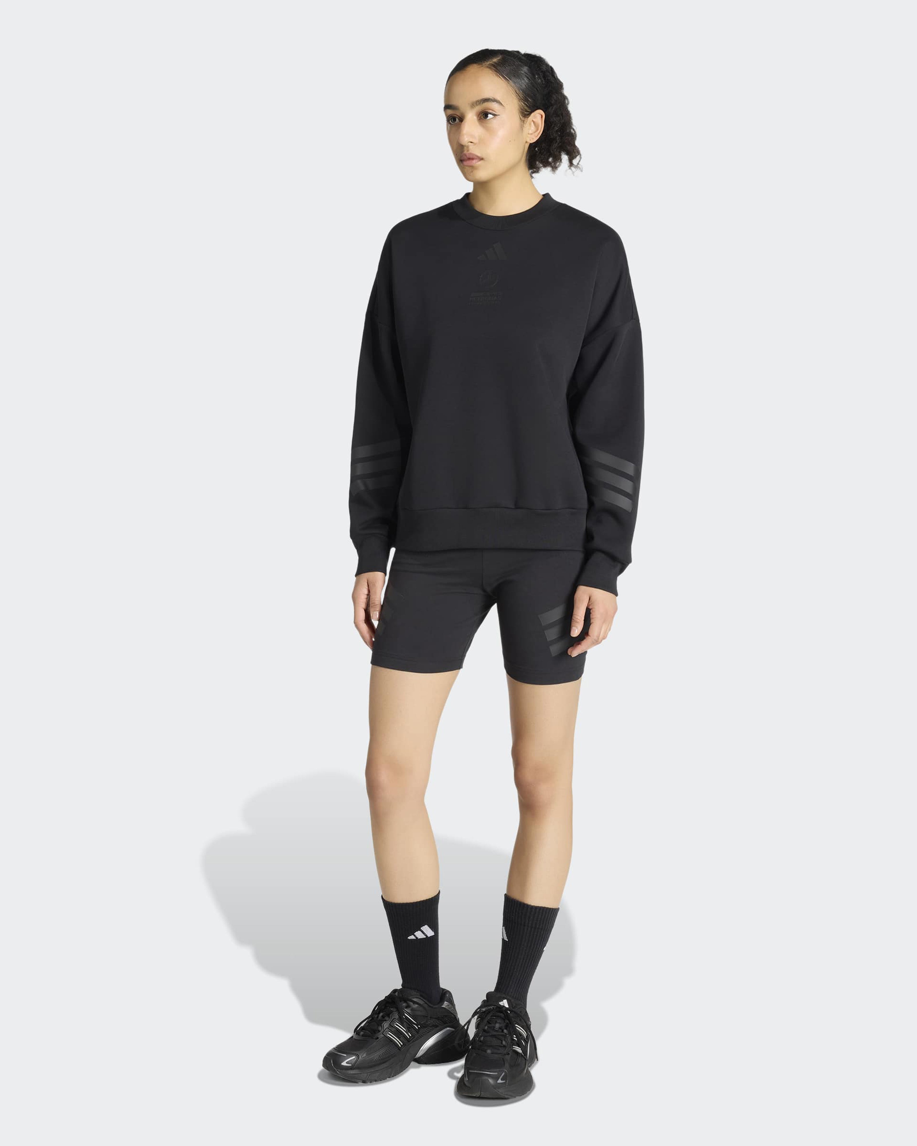 Womens Lights Out Sweat Top Black