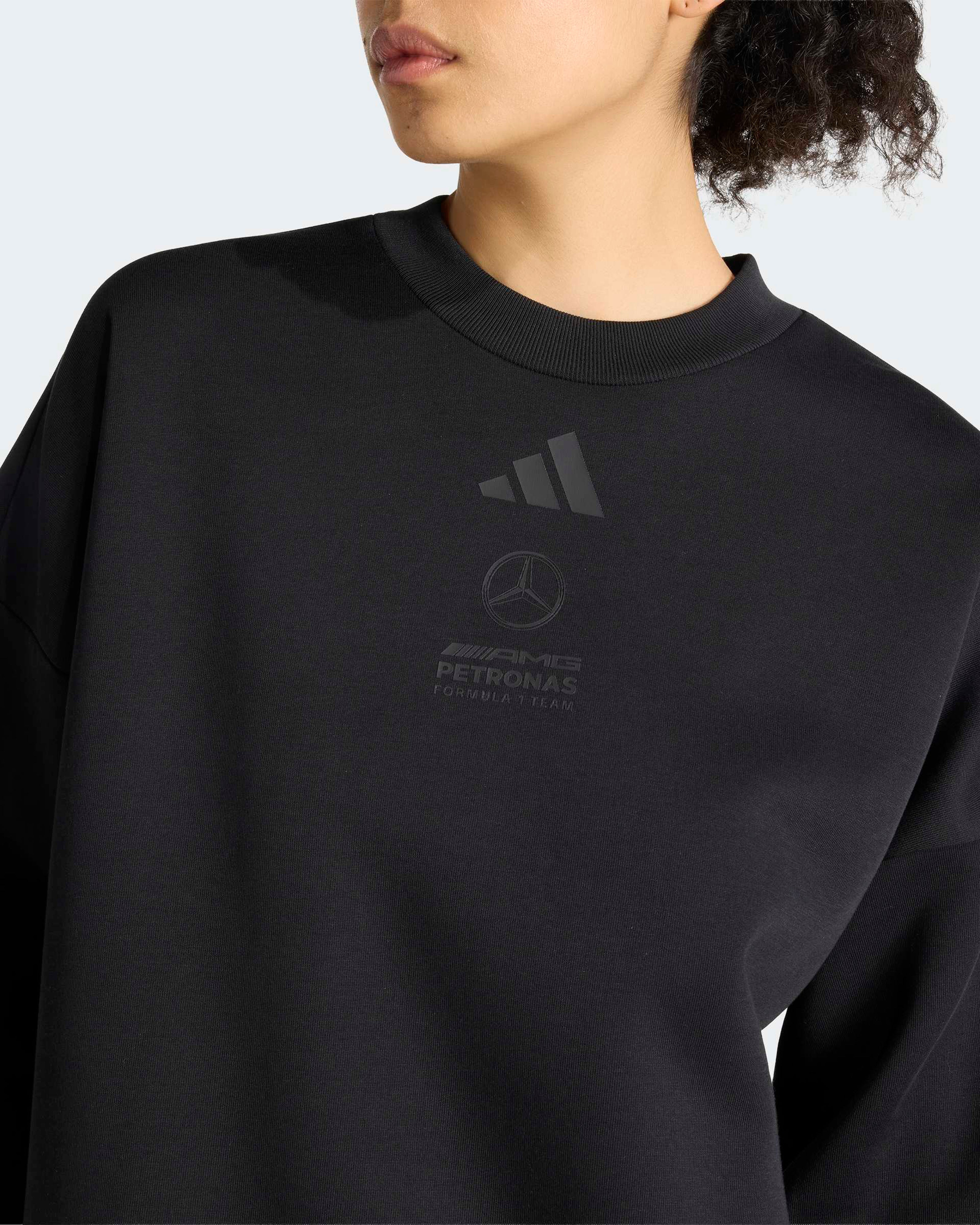 Womens Lights Out Sweat Top Black