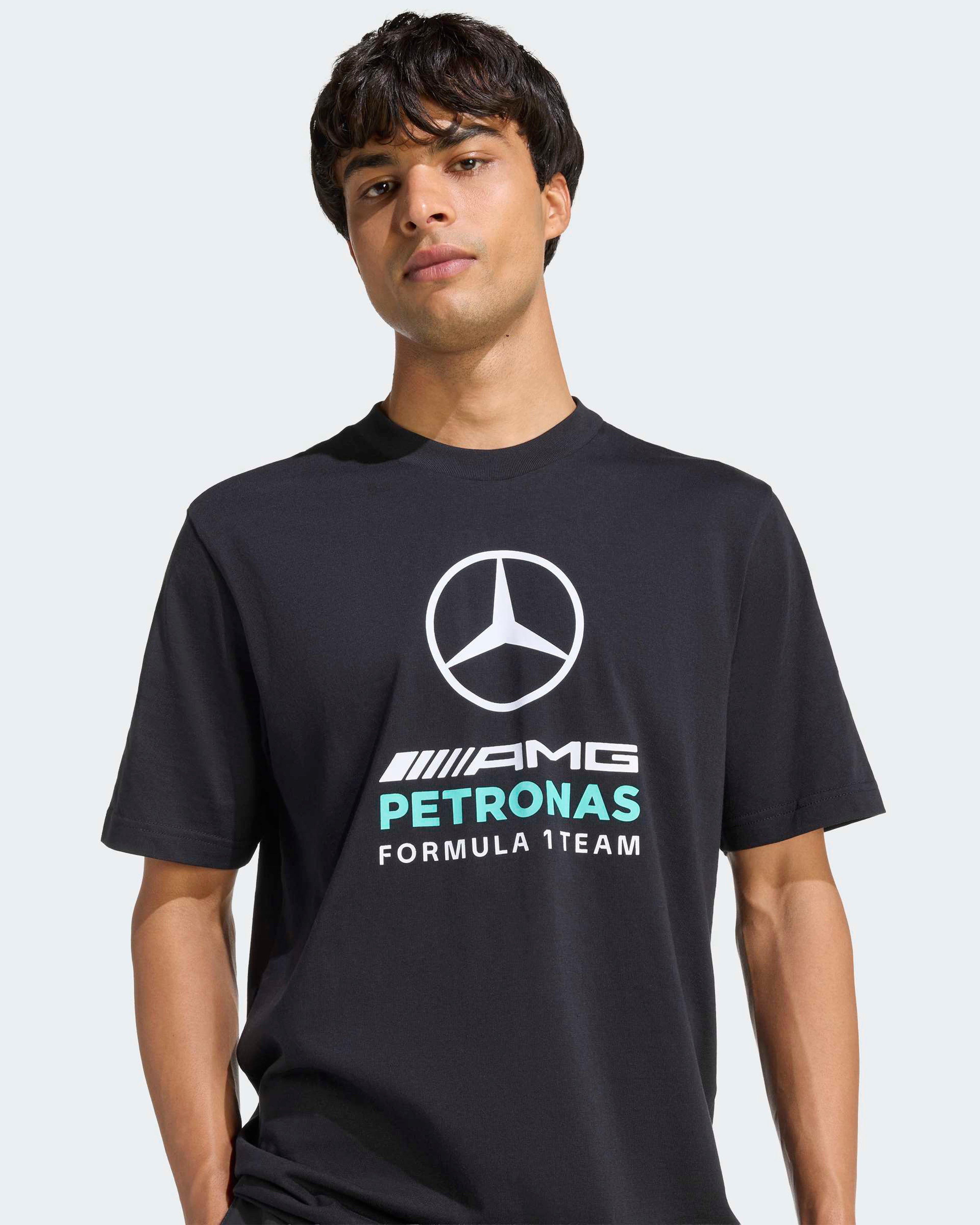 トップス Mercedes-Benz Petronas Formula One Team Mercedes-AMG Petronas F1 Team Men's DNA Graphic T-shirt – Black