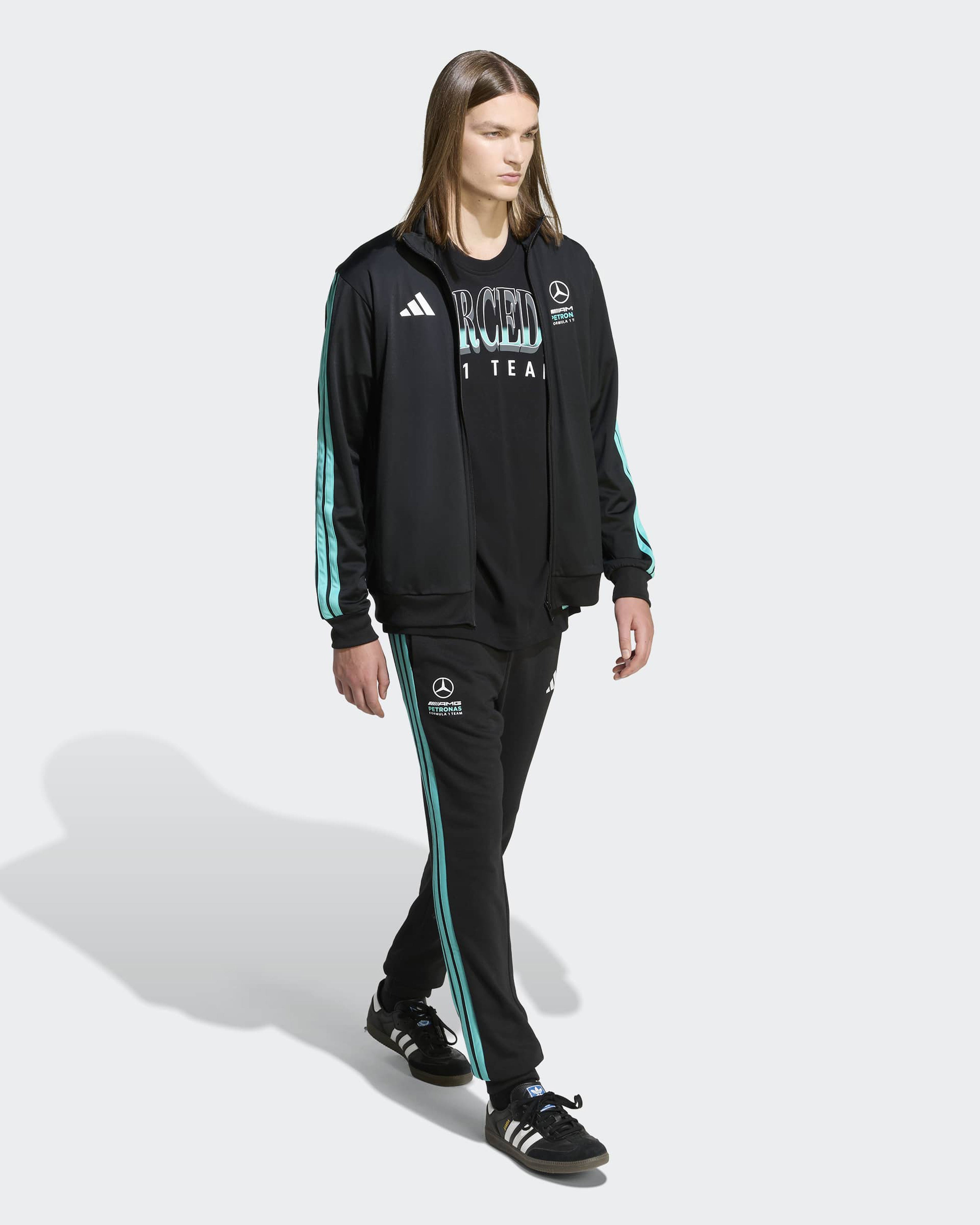 2026 Men's DNA Track Top - Black | Official Mercedes-AMG PETRONAS