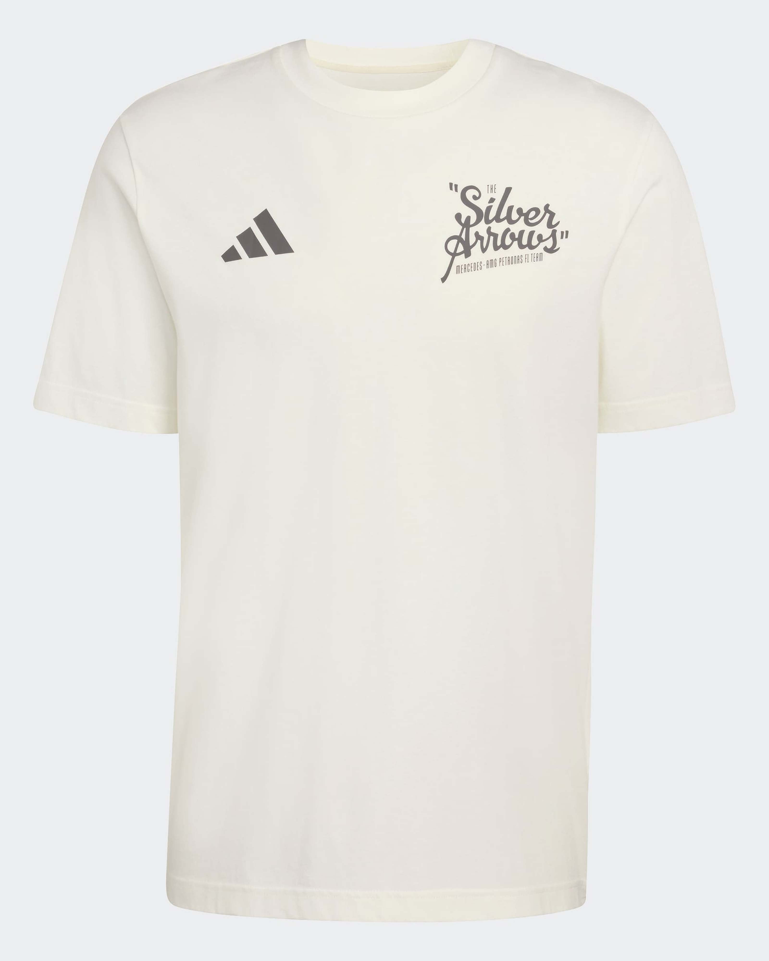 Mens Silver Arrows Heritage Slogan T-shirt Off White