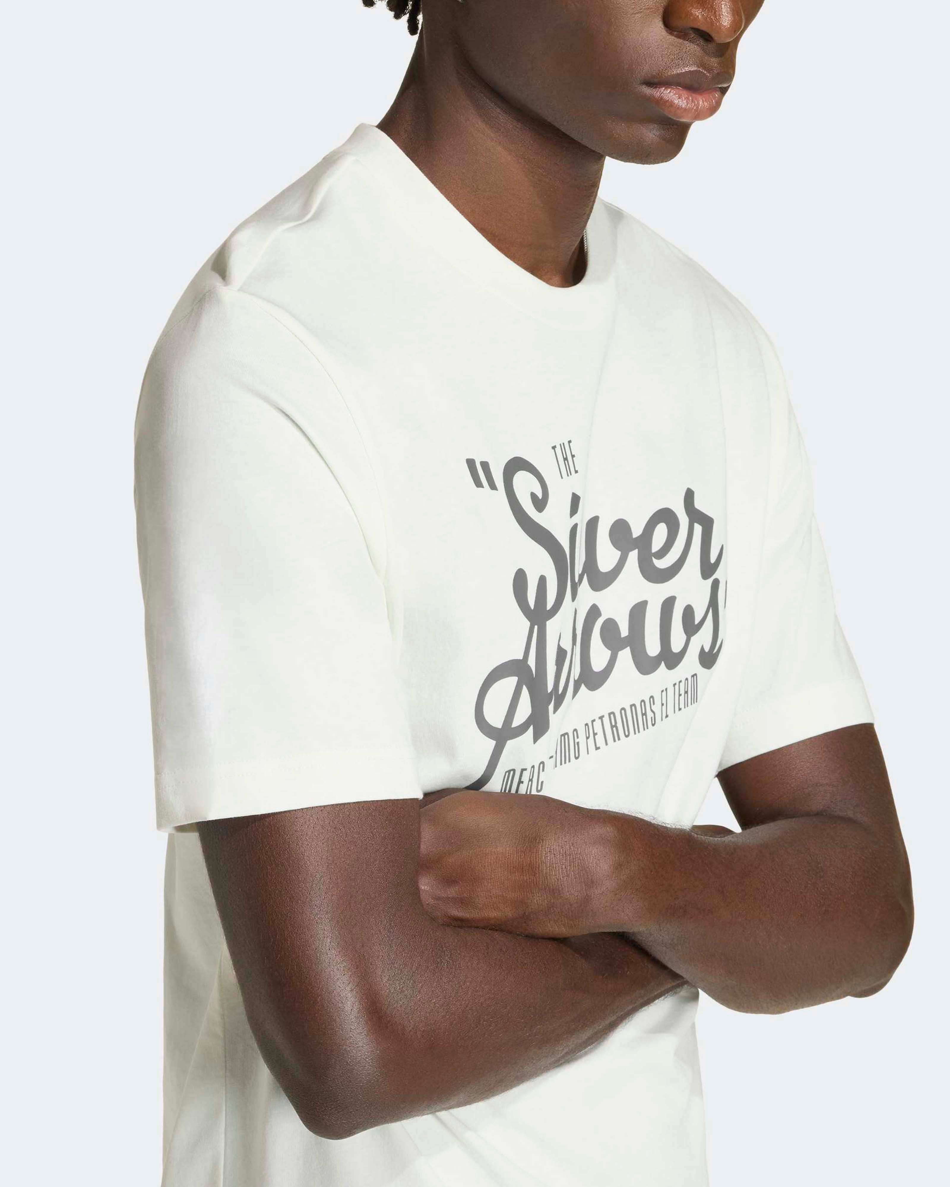 Mens Silver Arrows Heritage T-shirt Off White