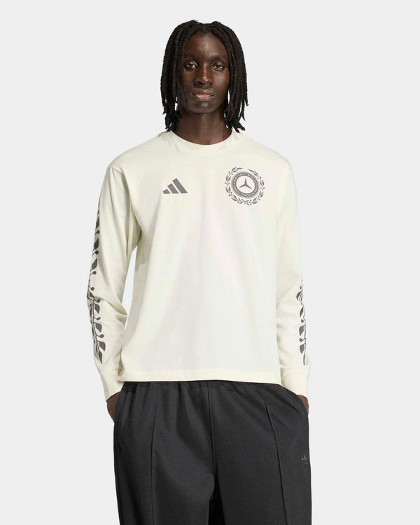 Mens Silver Arrows Heritage Long-Sleeve T-shirt Off White