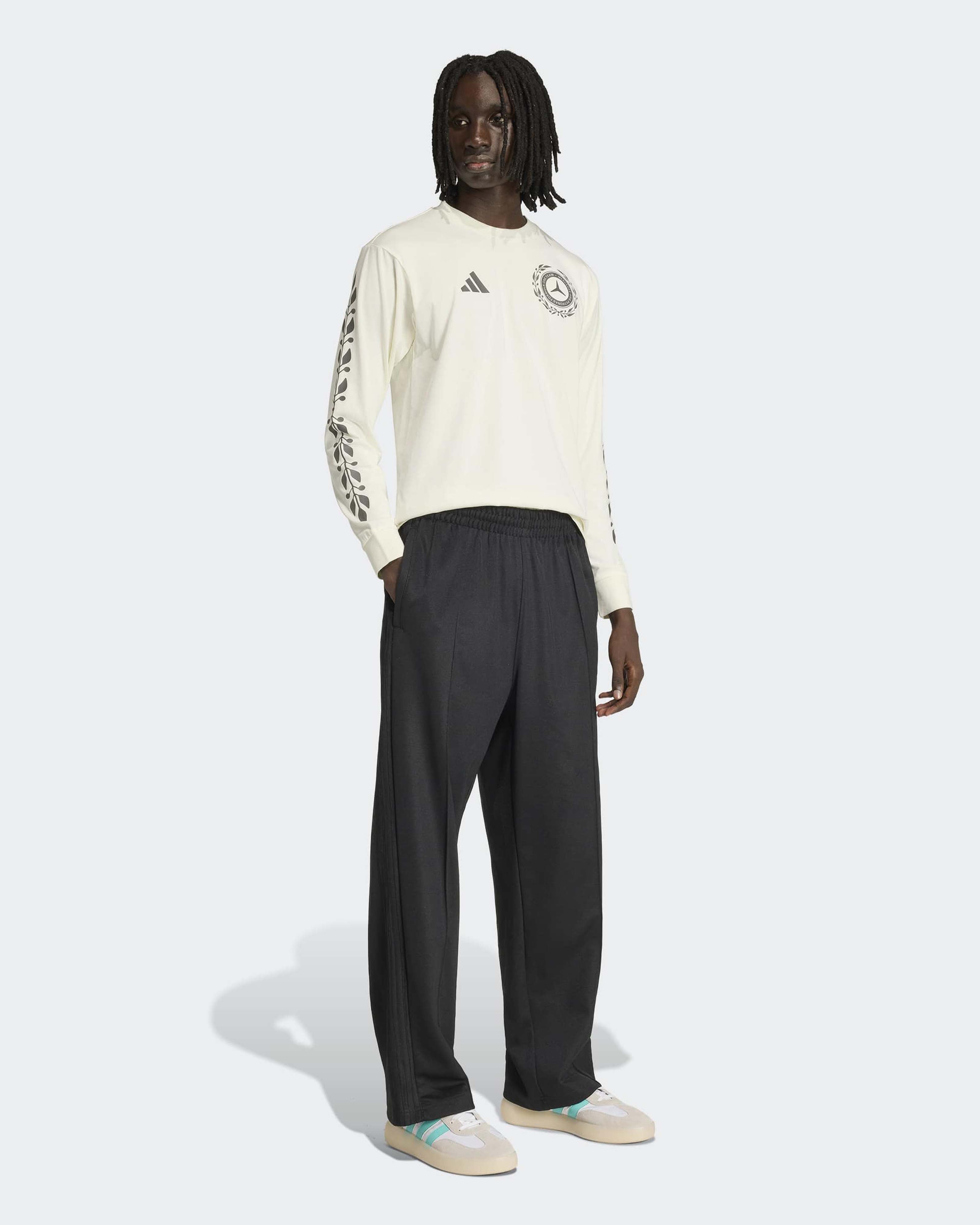 Mens Silver Arrows Heritage Long-Sleeve T-shirt Off White