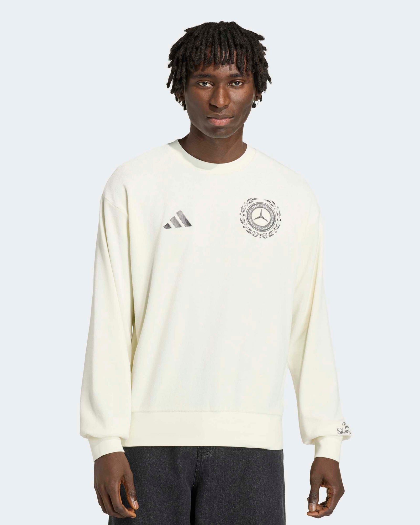 Mens Silver Arrows Heritage Sweatshirt Off White