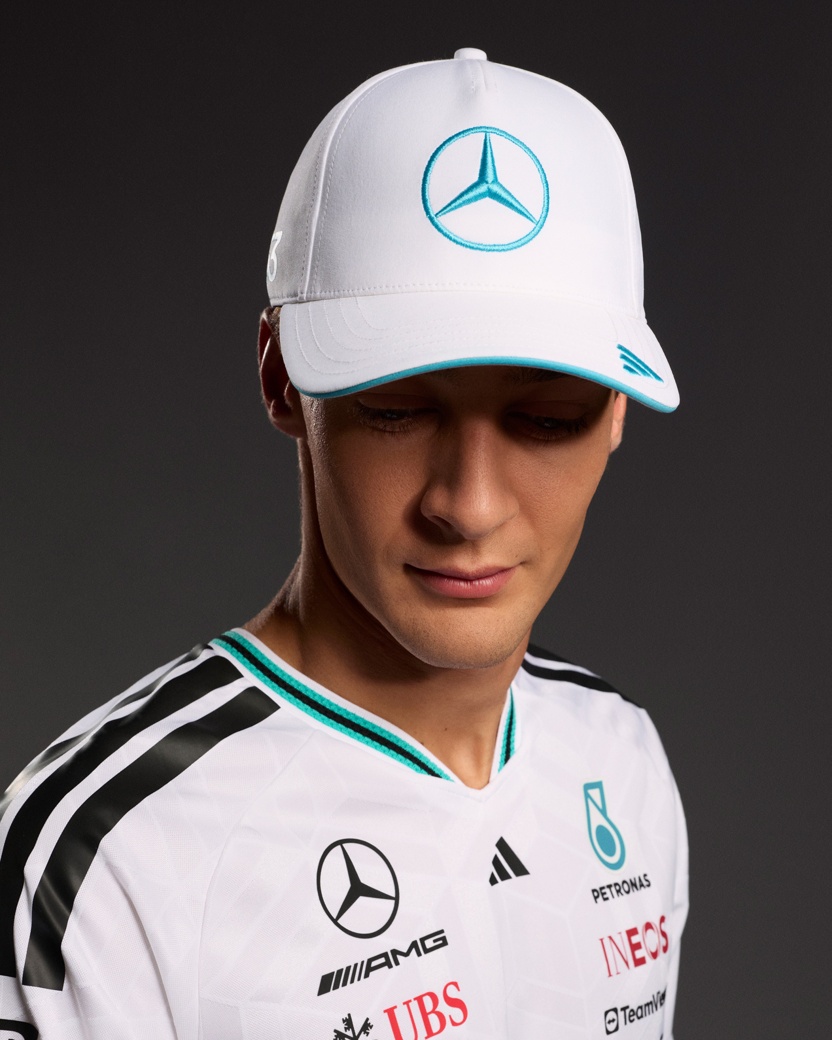 George Russell Cap - White (2026) | Mercedes-AMG PETRONAS F1 Team