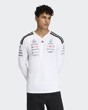 Mens 2026 Team Long-Sleeve Driver Tee White