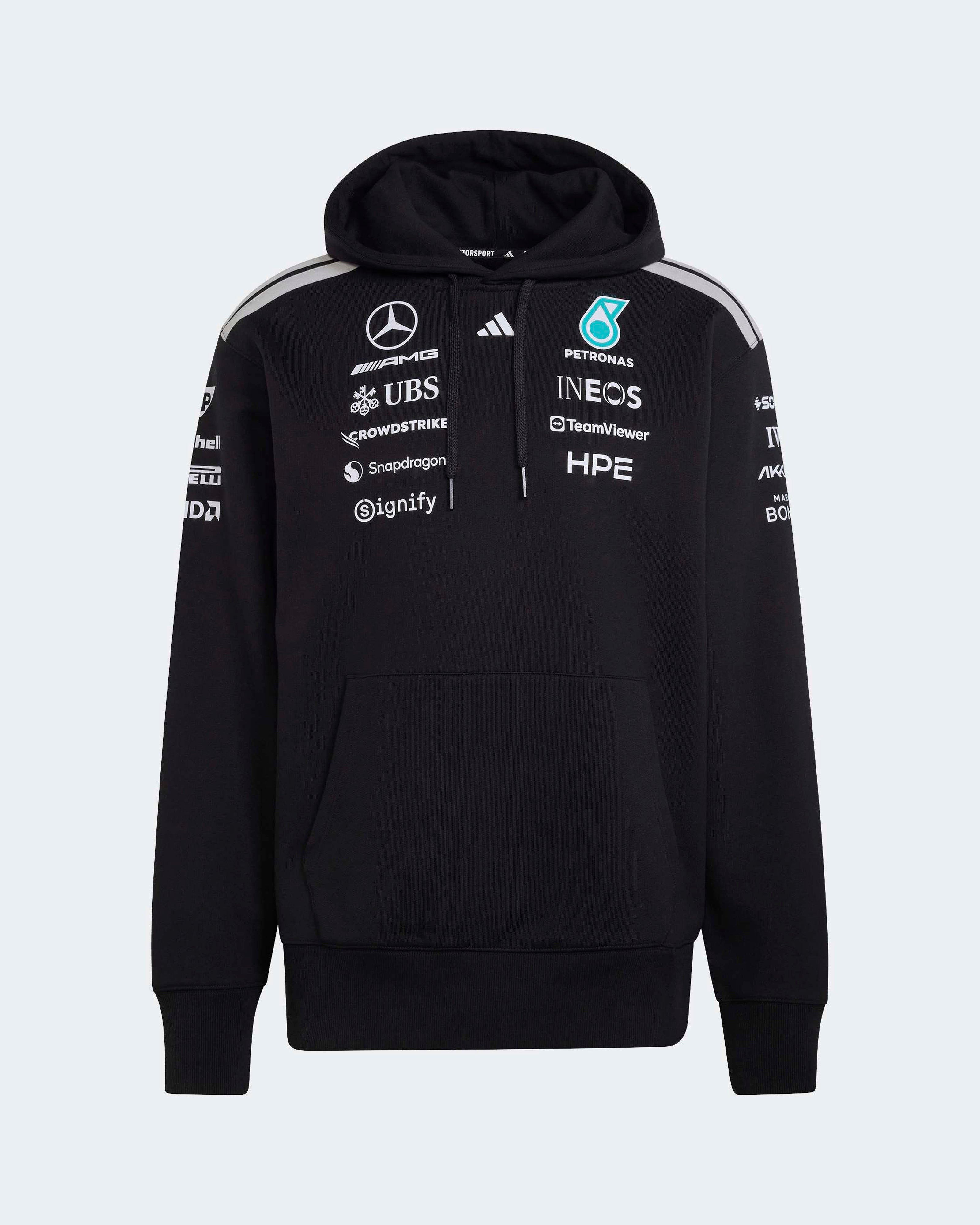 26 Mercedes AMG F1 チーム オフィシャル フーディー L Men's 2026 Team Hoody - Black | Official Mercedes-AMG PETRONAS F1