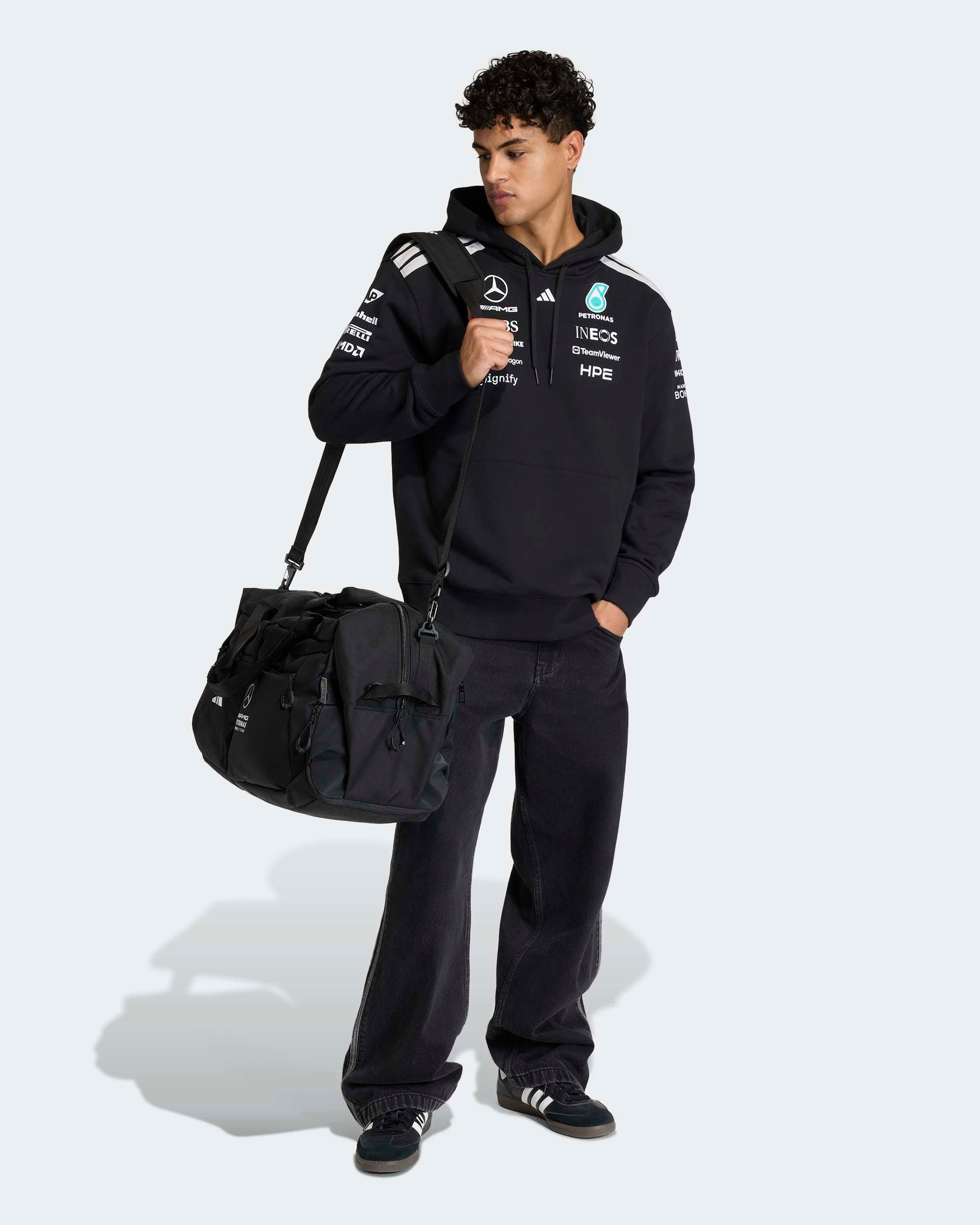 Men's 2026 Team Hoody - Black | Official Mercedes-AMG PETRONAS F1