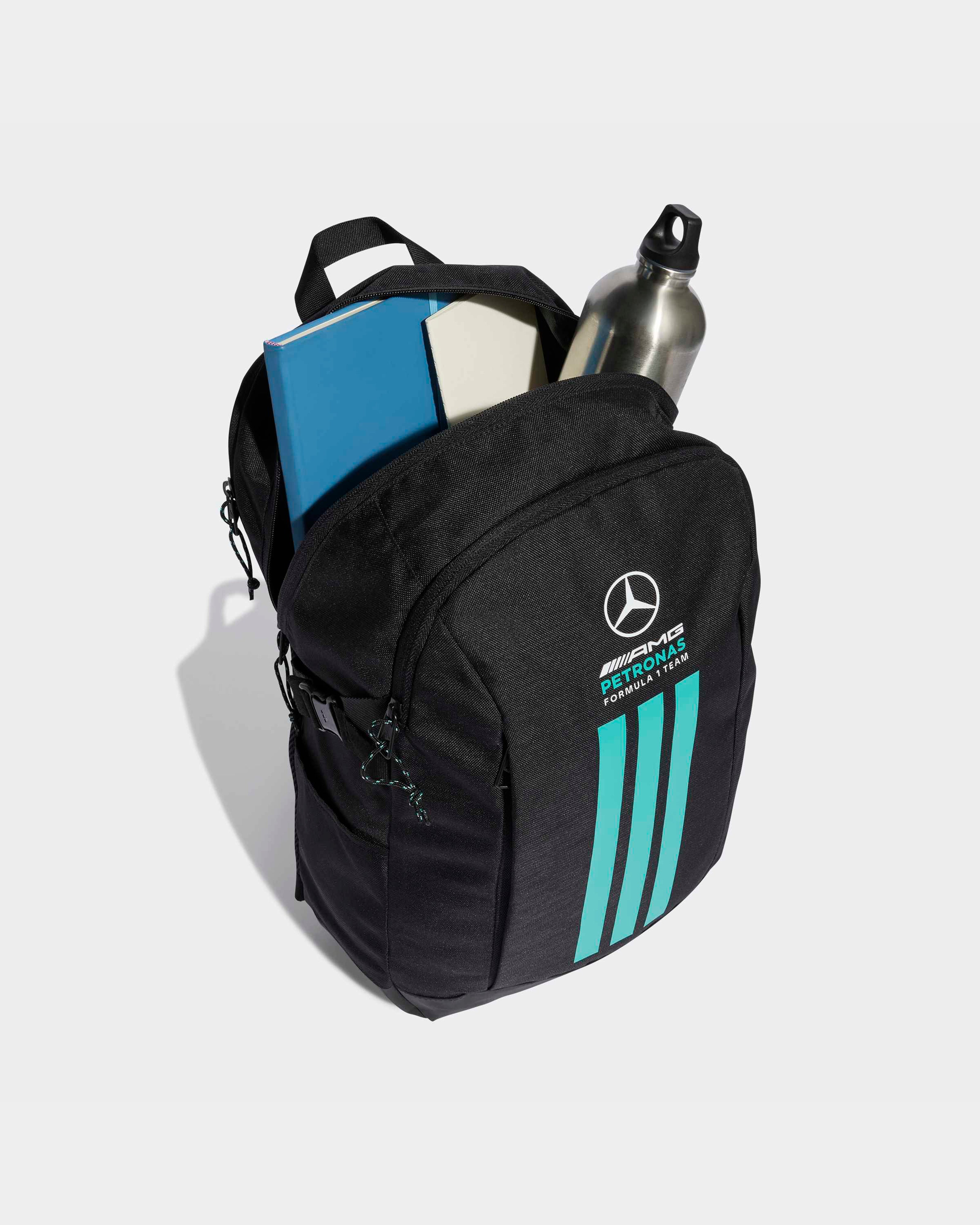 【Mercedes】F1 Lightweight Padded Jacket 、トートバッグ 、アウトドアチェア Mercedes-AMG PETRONAS F1 2026 DNA 3 Stripes Backpack - Black