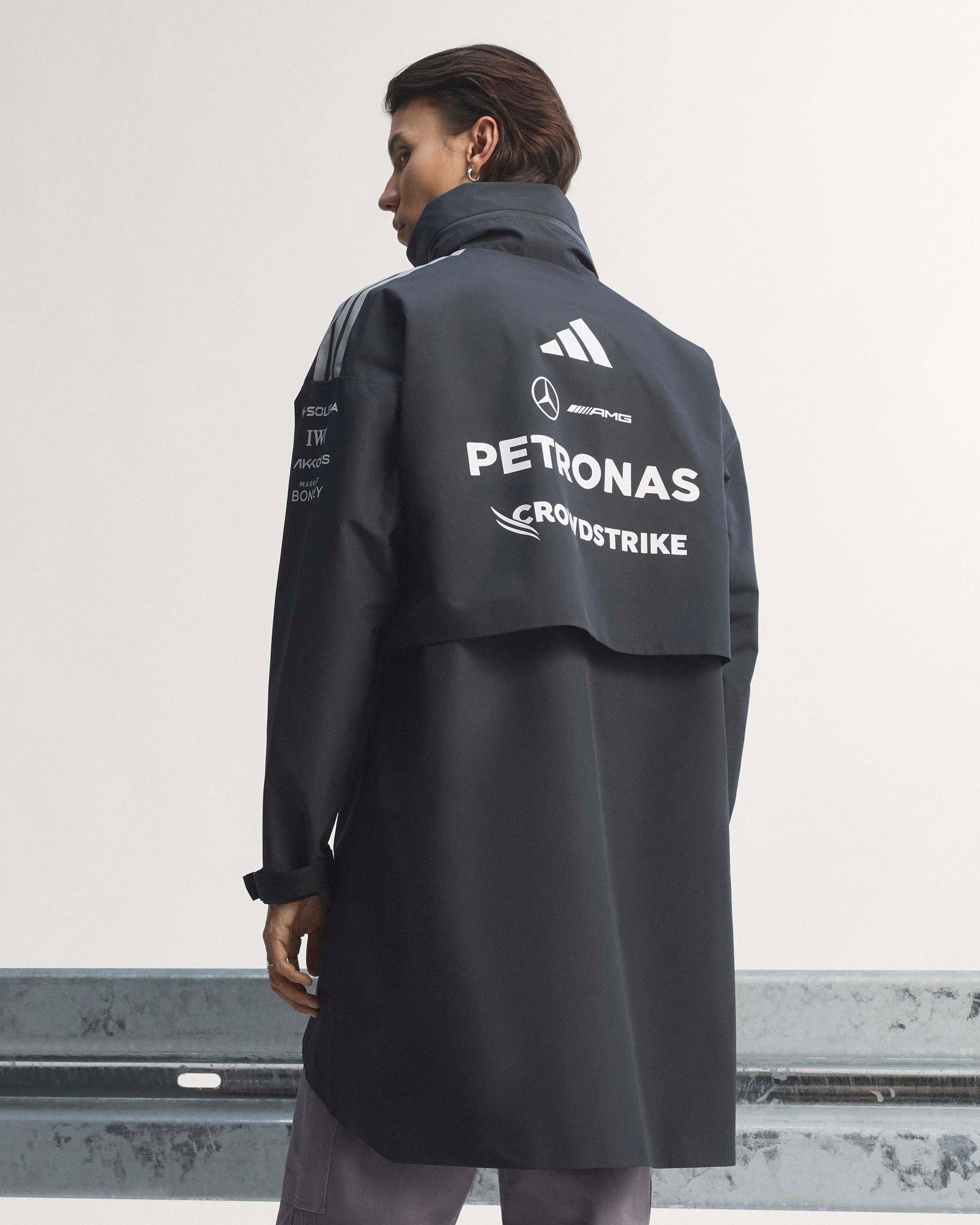 Men's 2026 Team Rain Parka - Black | Mercedes-AMG PETRONAS F1 Team