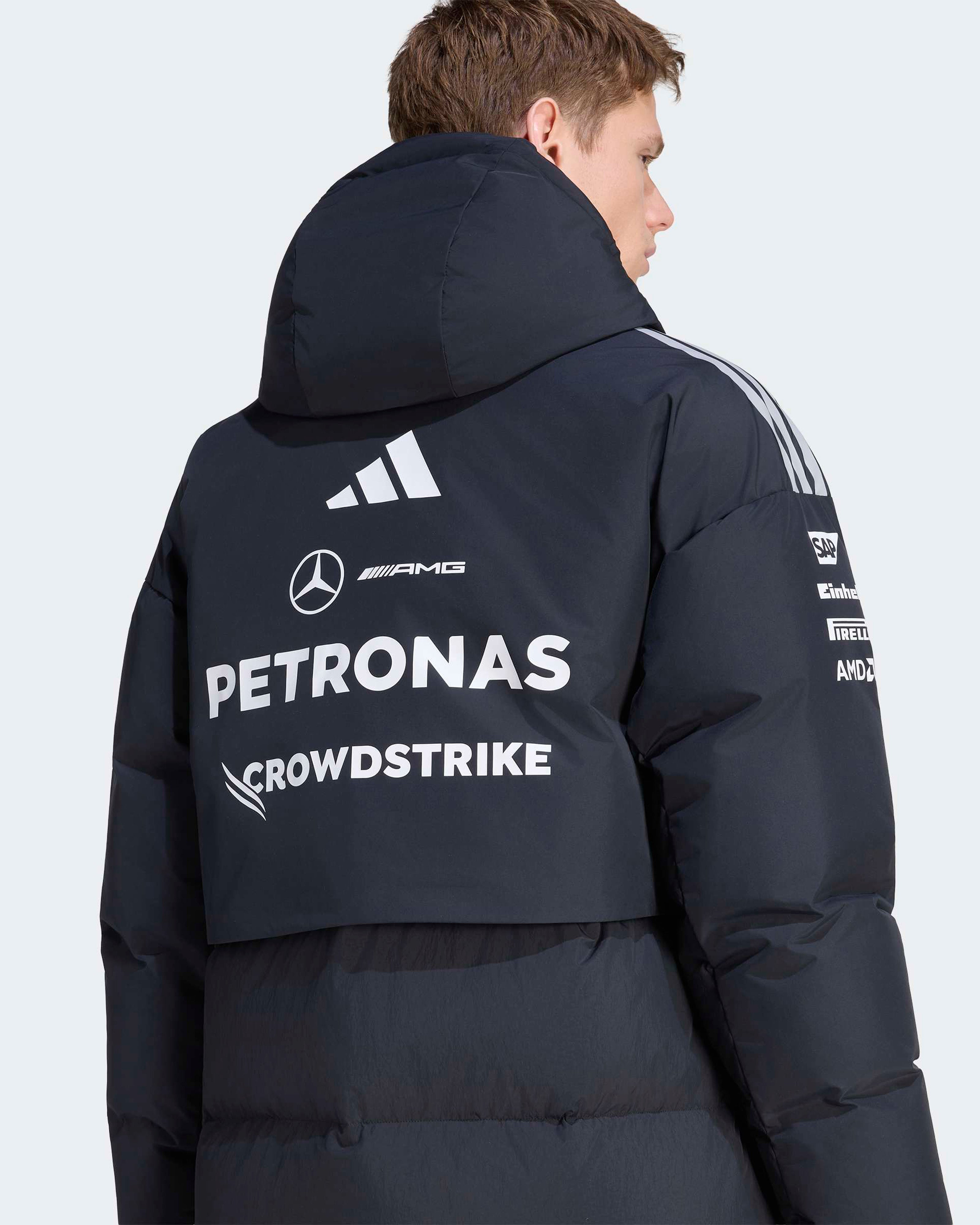 Mens 2026 Team Down Winter Jacket Black | Mercedes-AMG Petronas F1