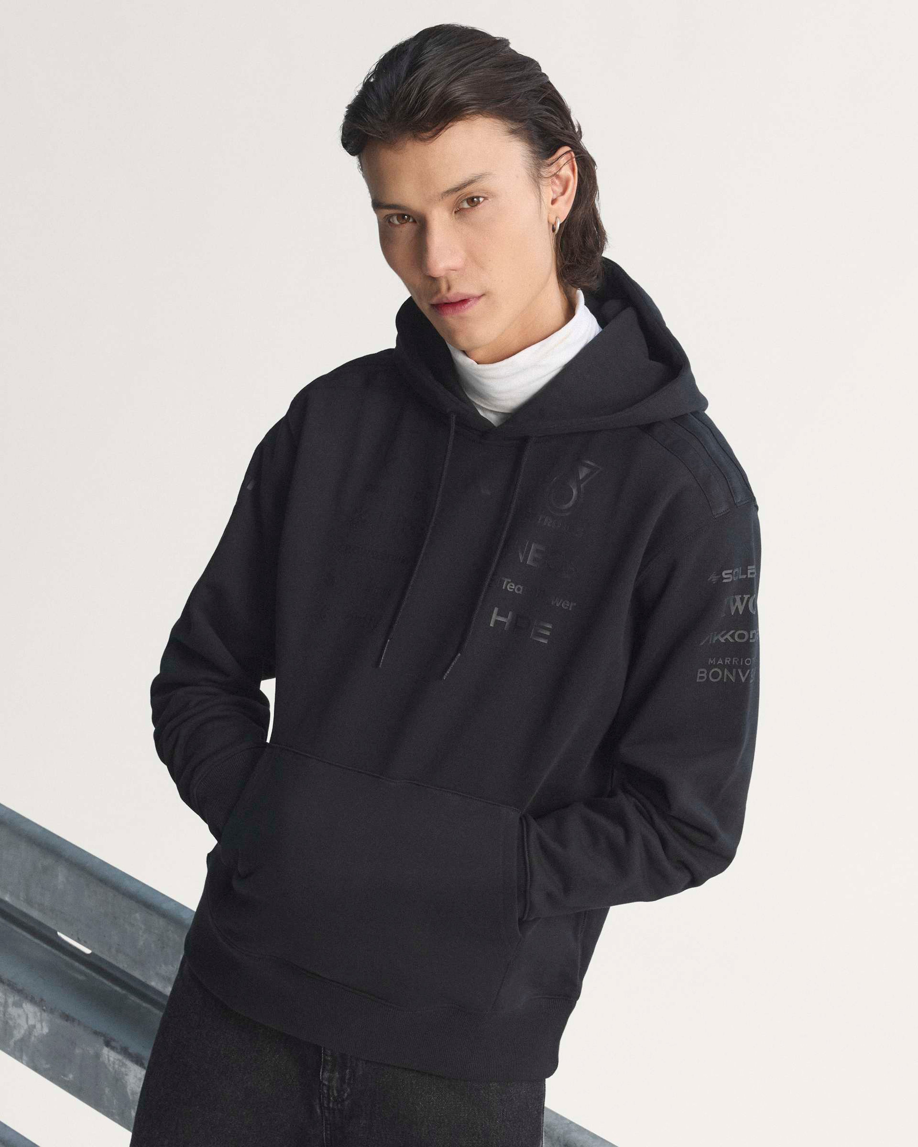 2026 Men's Lights Out Hoody - Black | Mercedes-AMG PETRONAS F1
