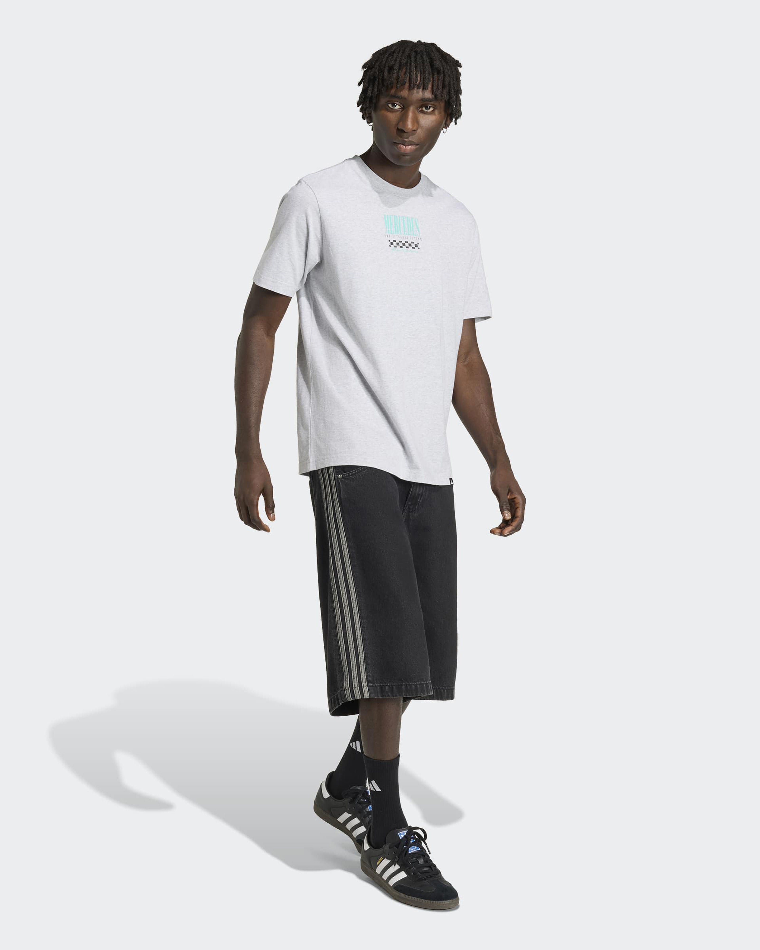 Mens Graphic Race T-shirt Grey