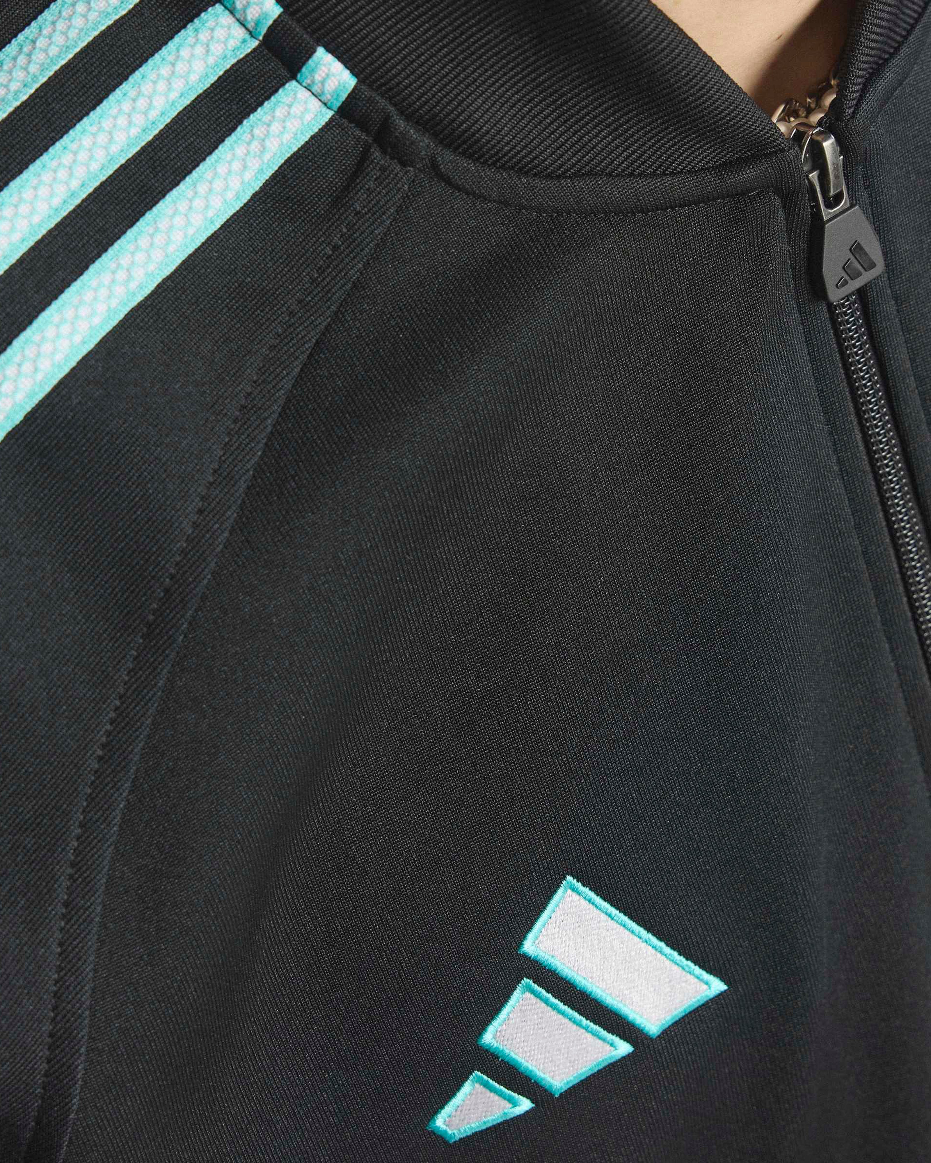 Mens Las Vegas Track Top Black/Teal | Official Mercedes-AMG
