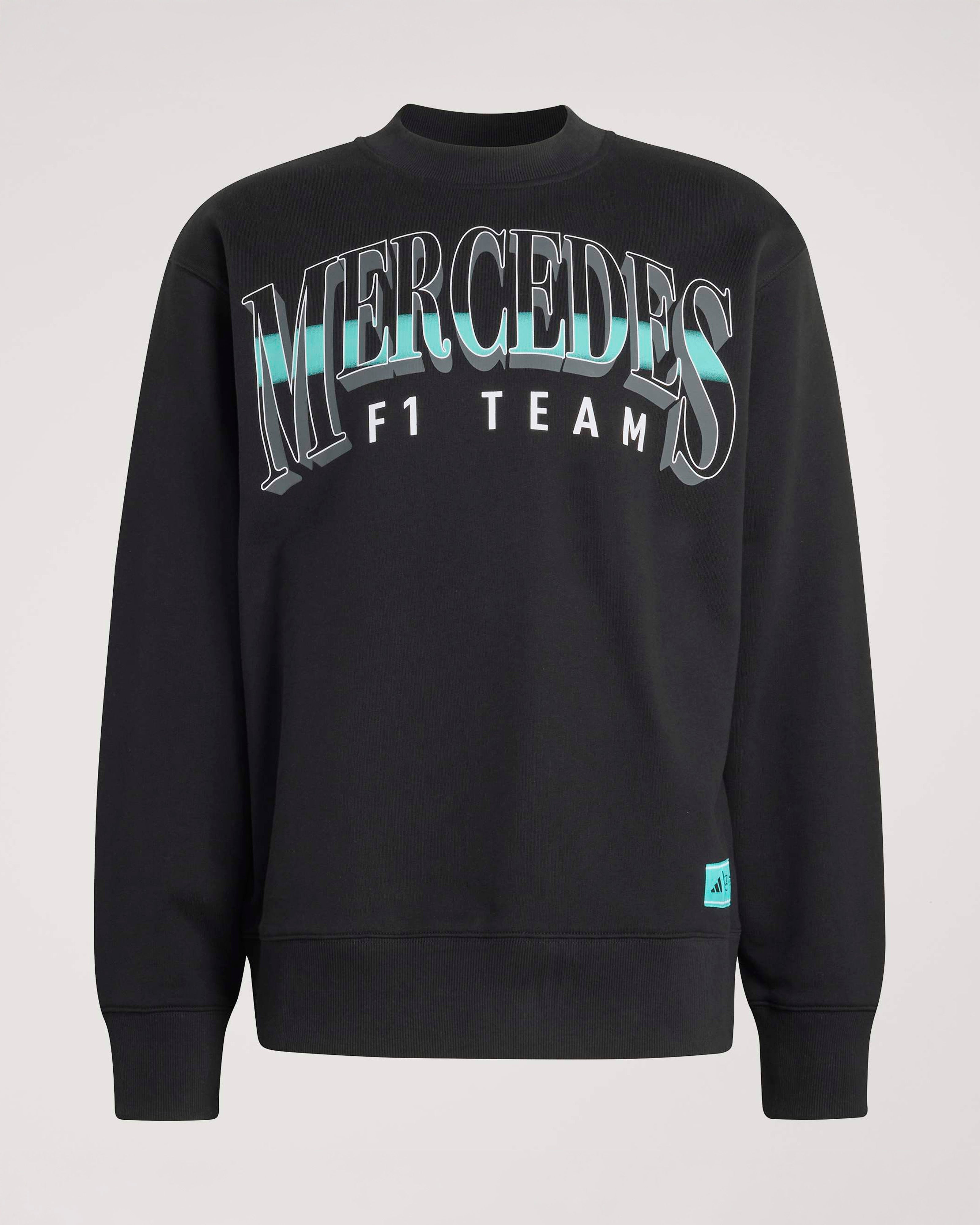トップス mercedes anchor inc. ragran sweat black Mens Las Vegas Sweat Top Black | Official Mercedes-AMG PETRONAS F1