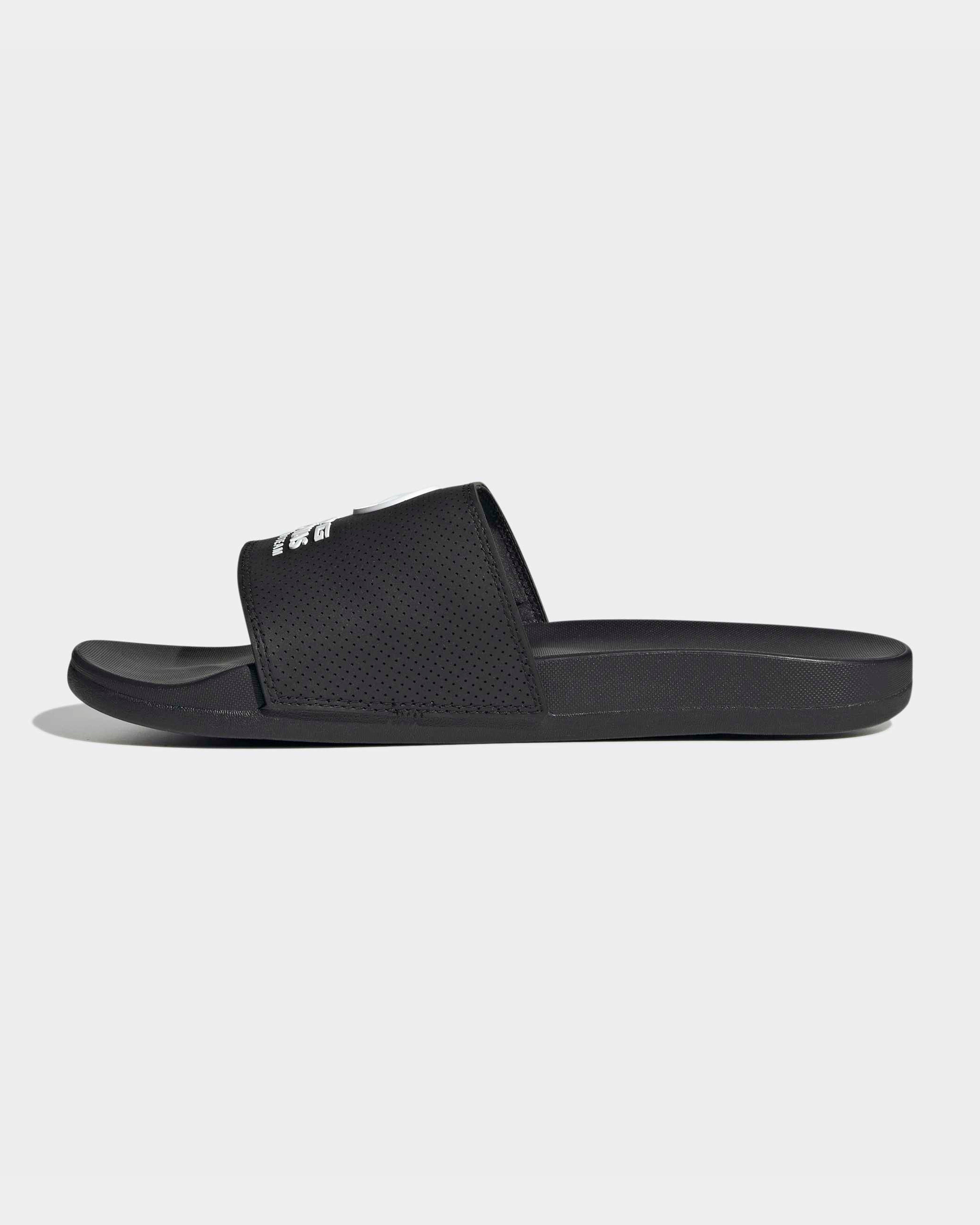 2026 Adilette Comfort Slides - Black | Mercedes-AMG PETRONAS F1