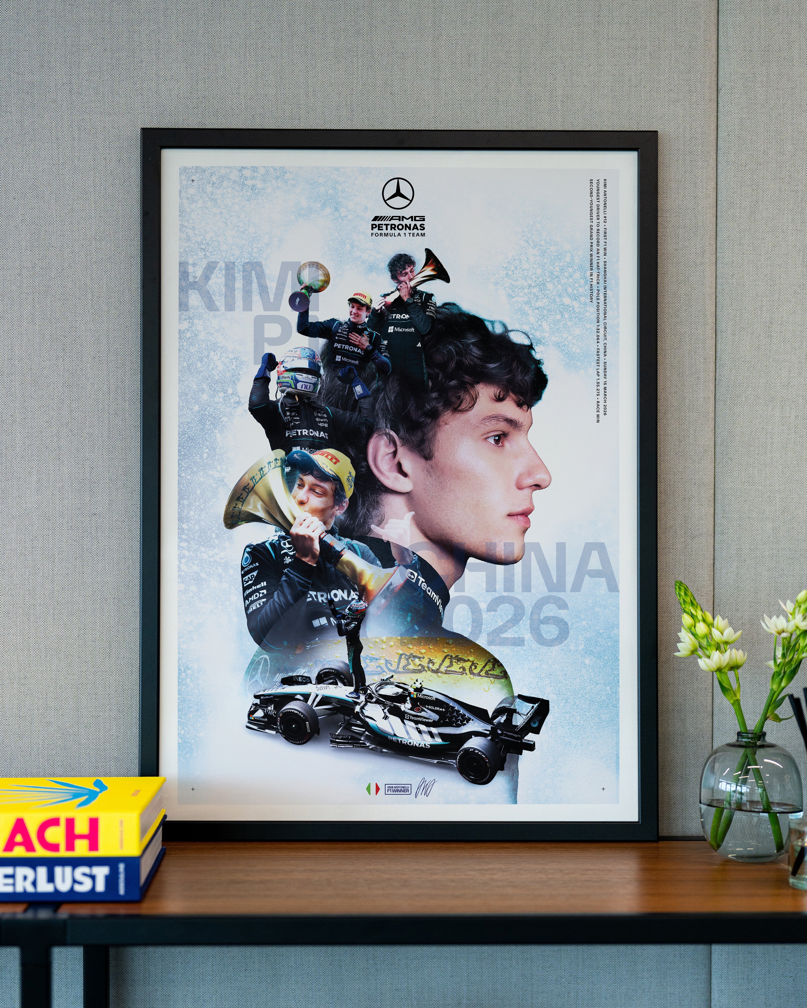 Kimi Antonelli Chinese Grand Prix Poster