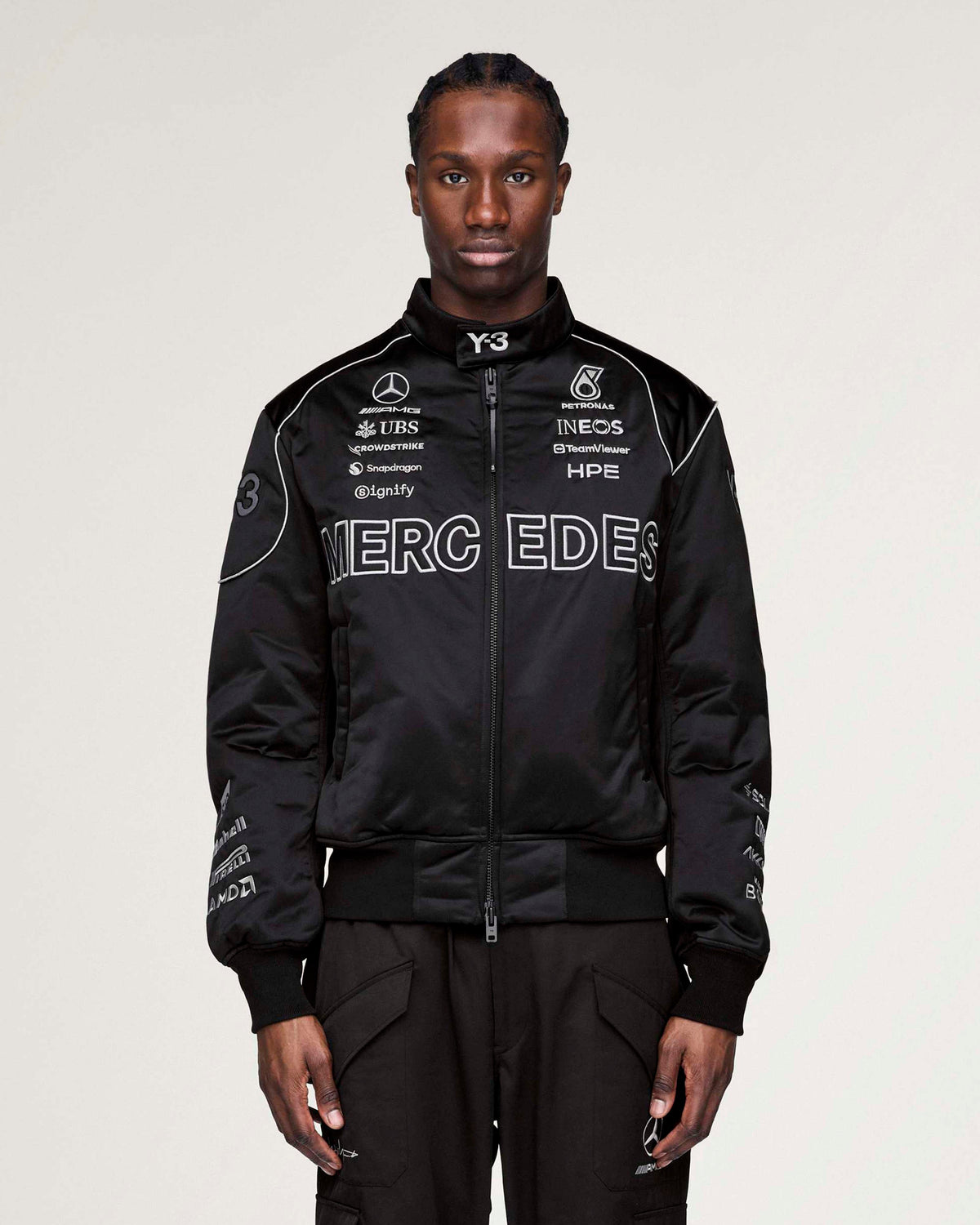 F1 Ropa Mercedes-AMG PETRONAS F1 Team Y-3 Jacket - Black | Official 2026 ...