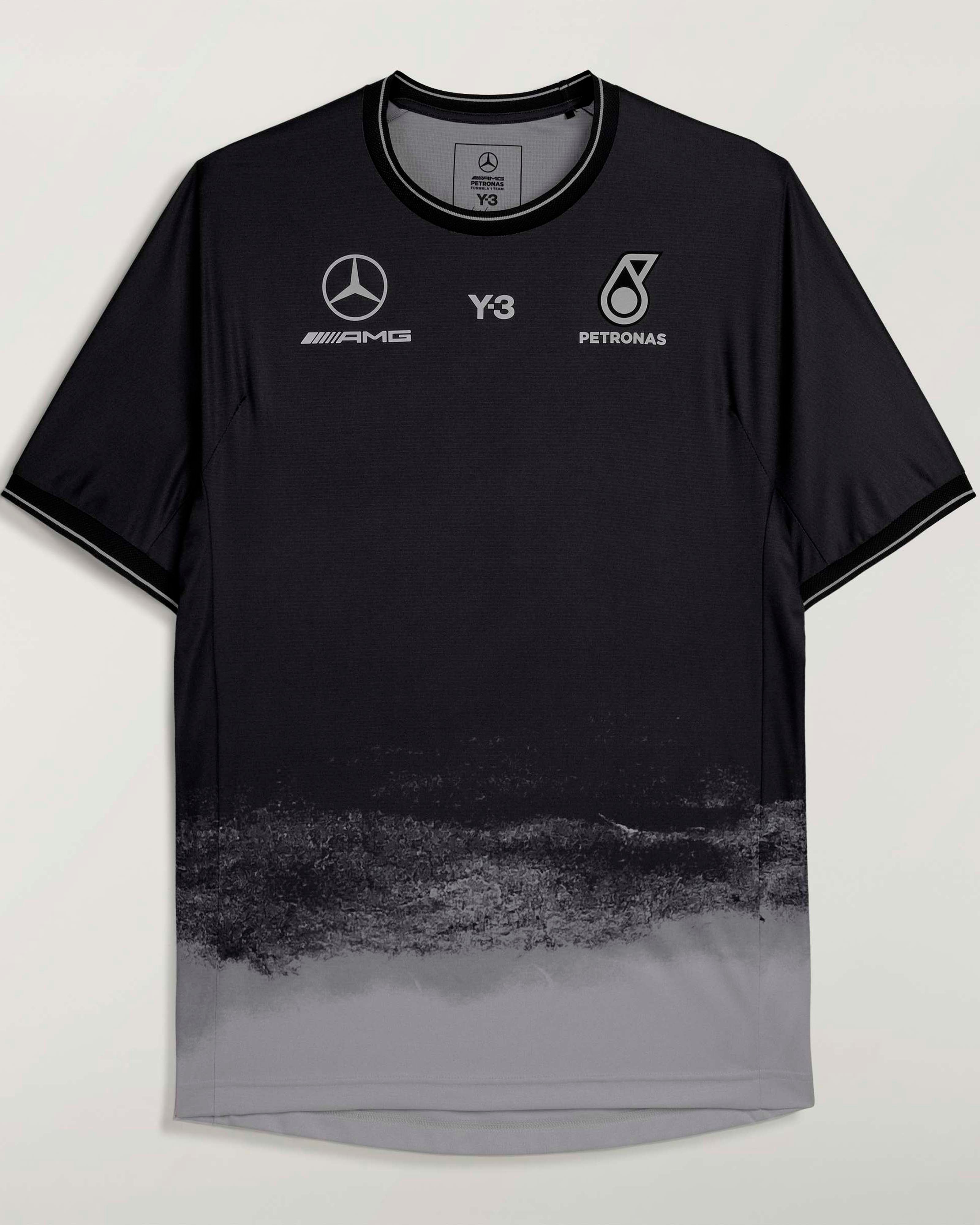 トップス Y-3 MERCEDES AMG F1 SHORT SLEEVE JERSEY Mercedes-AMG PETRONAS F1 Team x Y-3 Short-Sleeve Mechanics Tee