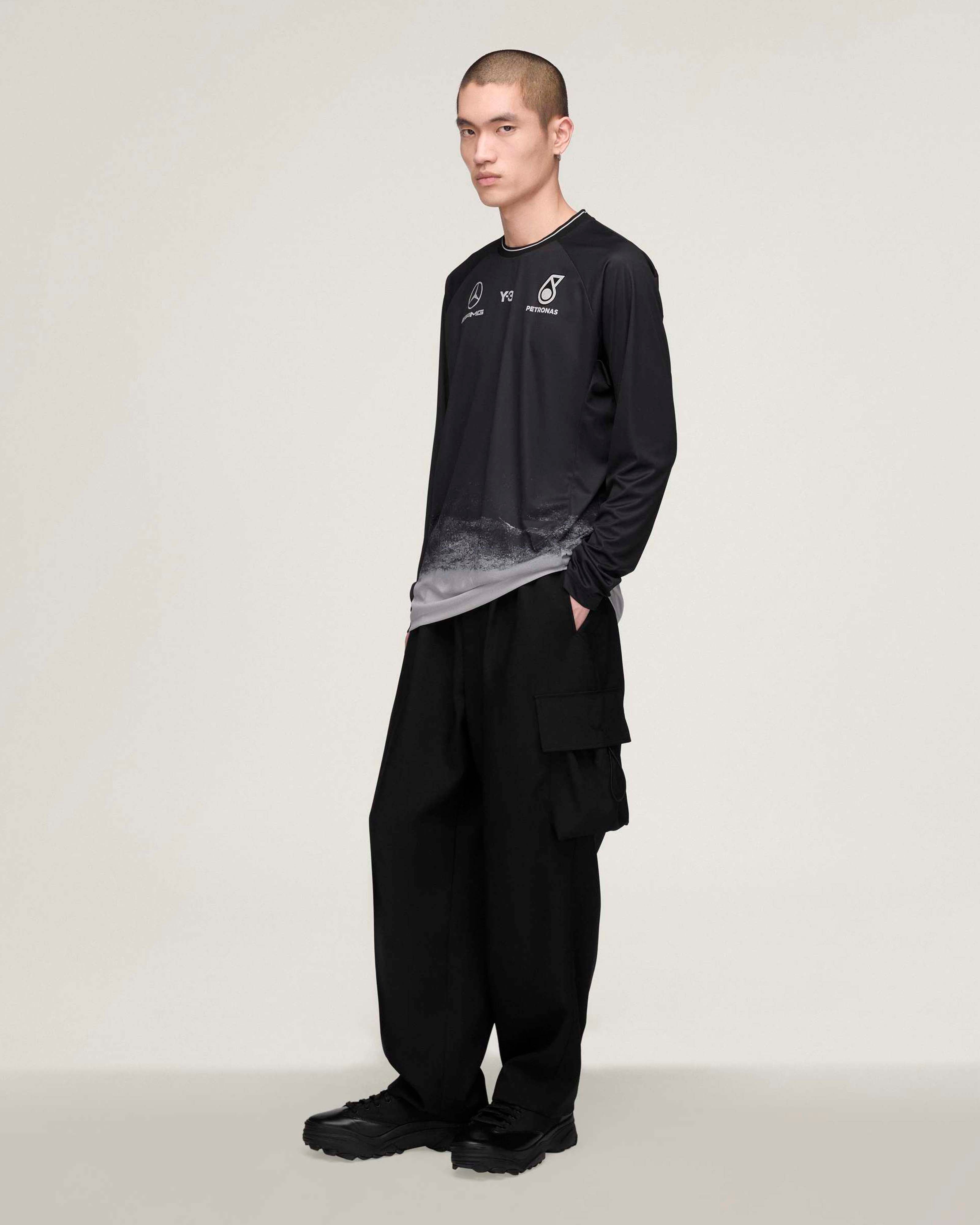 Y-3 Long-Sleeve Mechanics Tee Black