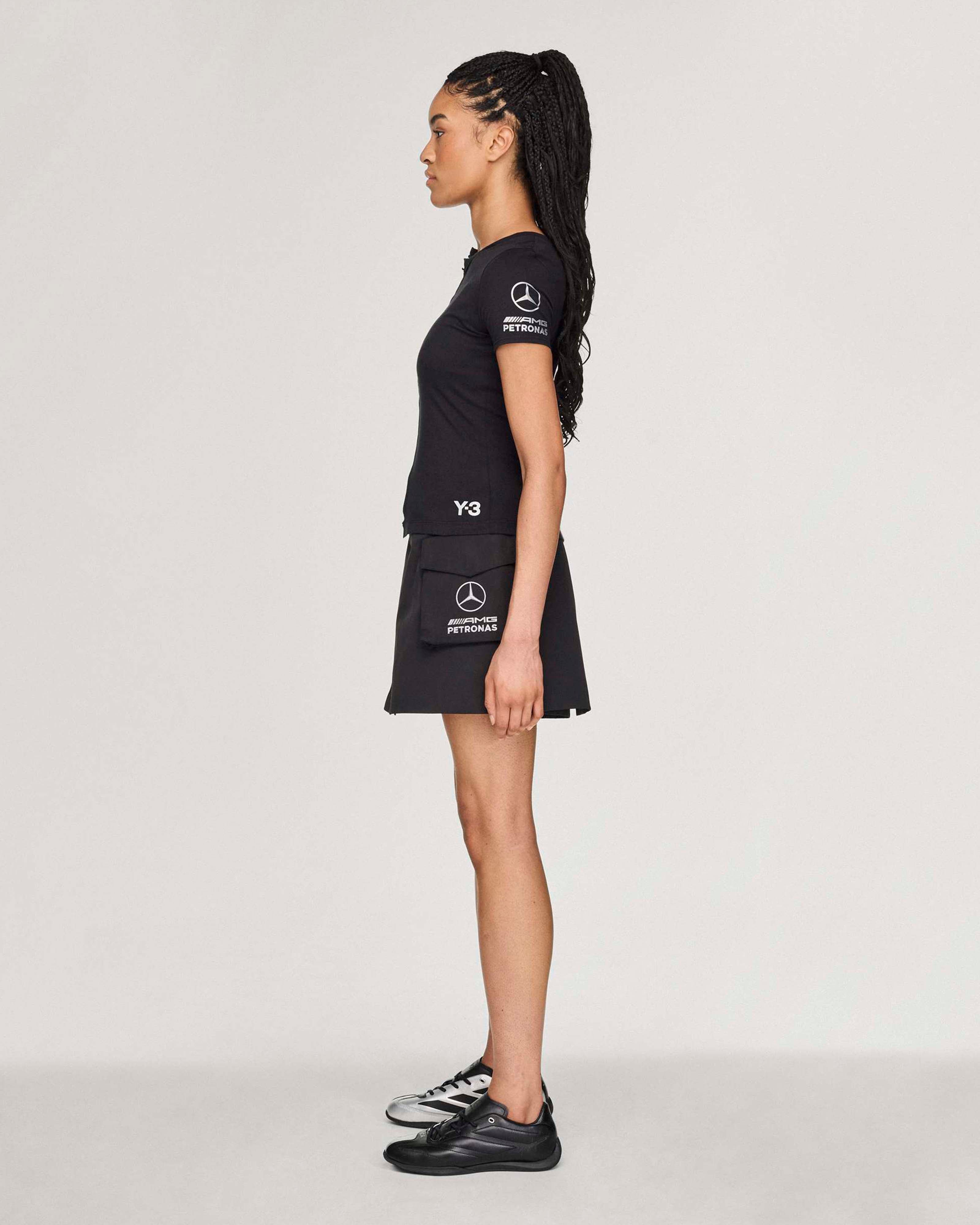 Womens Y-3 Fitted T-shirt Black