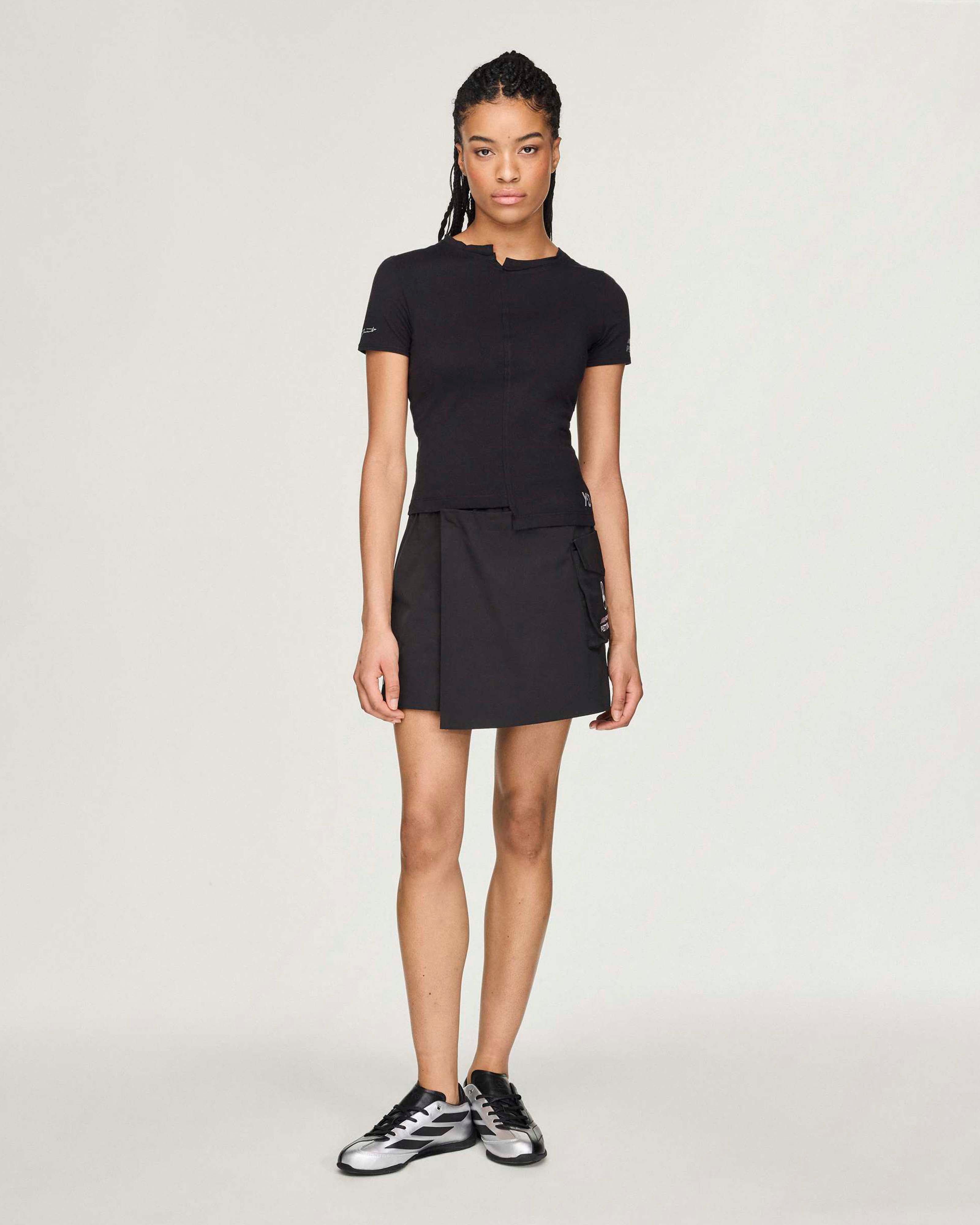 Womens Y-3 Fitted T-shirt Black
