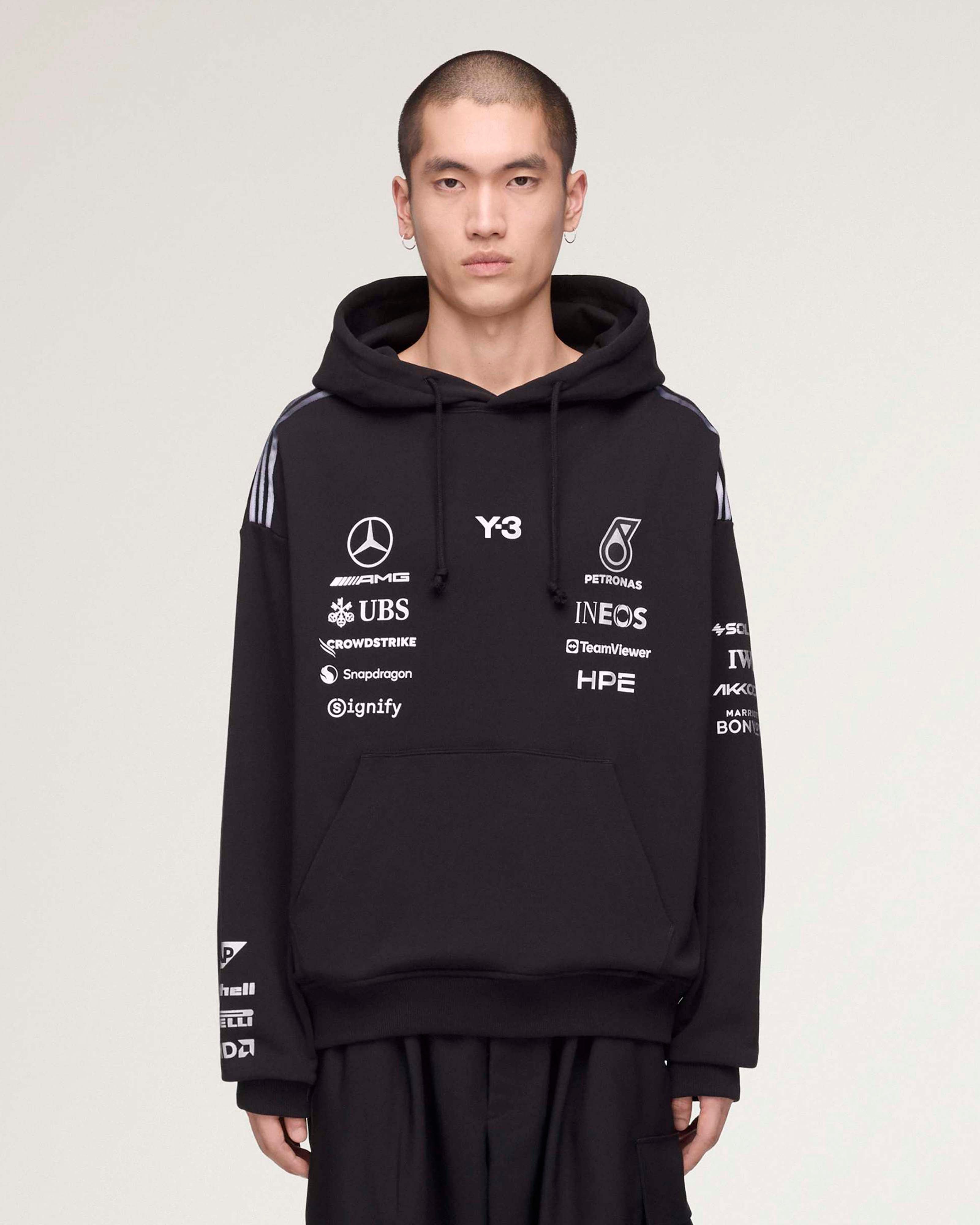鶴*烏様 メルセデス・ベンツ /F1 / HOODIES (フーディー) Mercedes-AMG PETRONAS F1 Team Y-3 Team Hoody - Black (2026