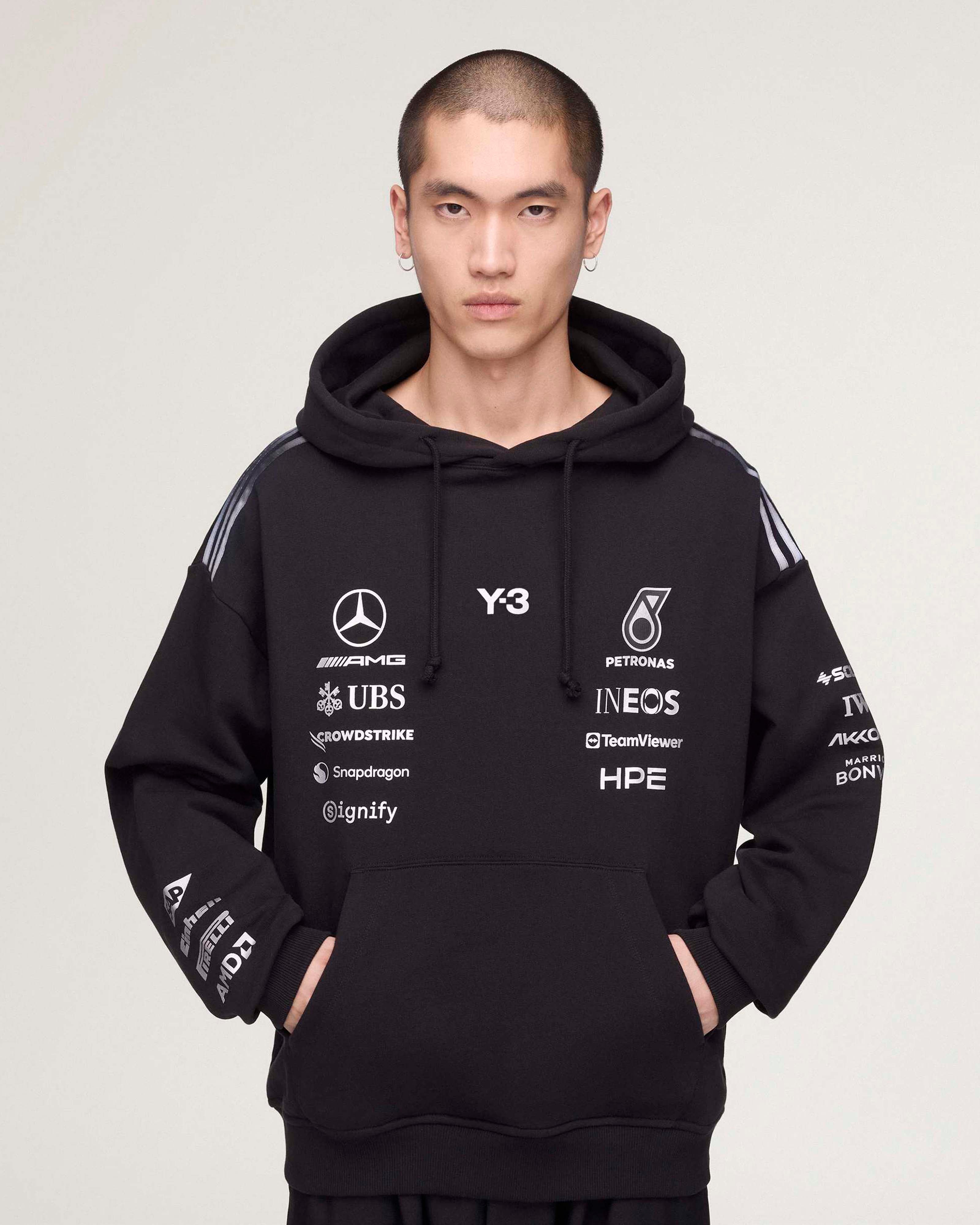 Mercedes-AMG PETRONAS F1 Team Y-3 Team Hoody - Black (2026