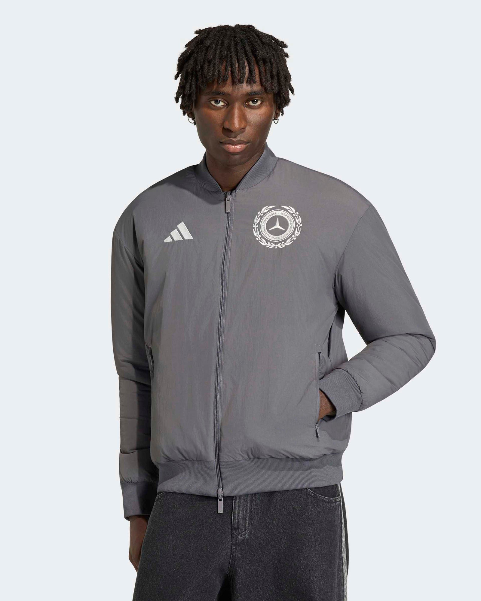 Mens Silver Arrows Icon Jacket Grey