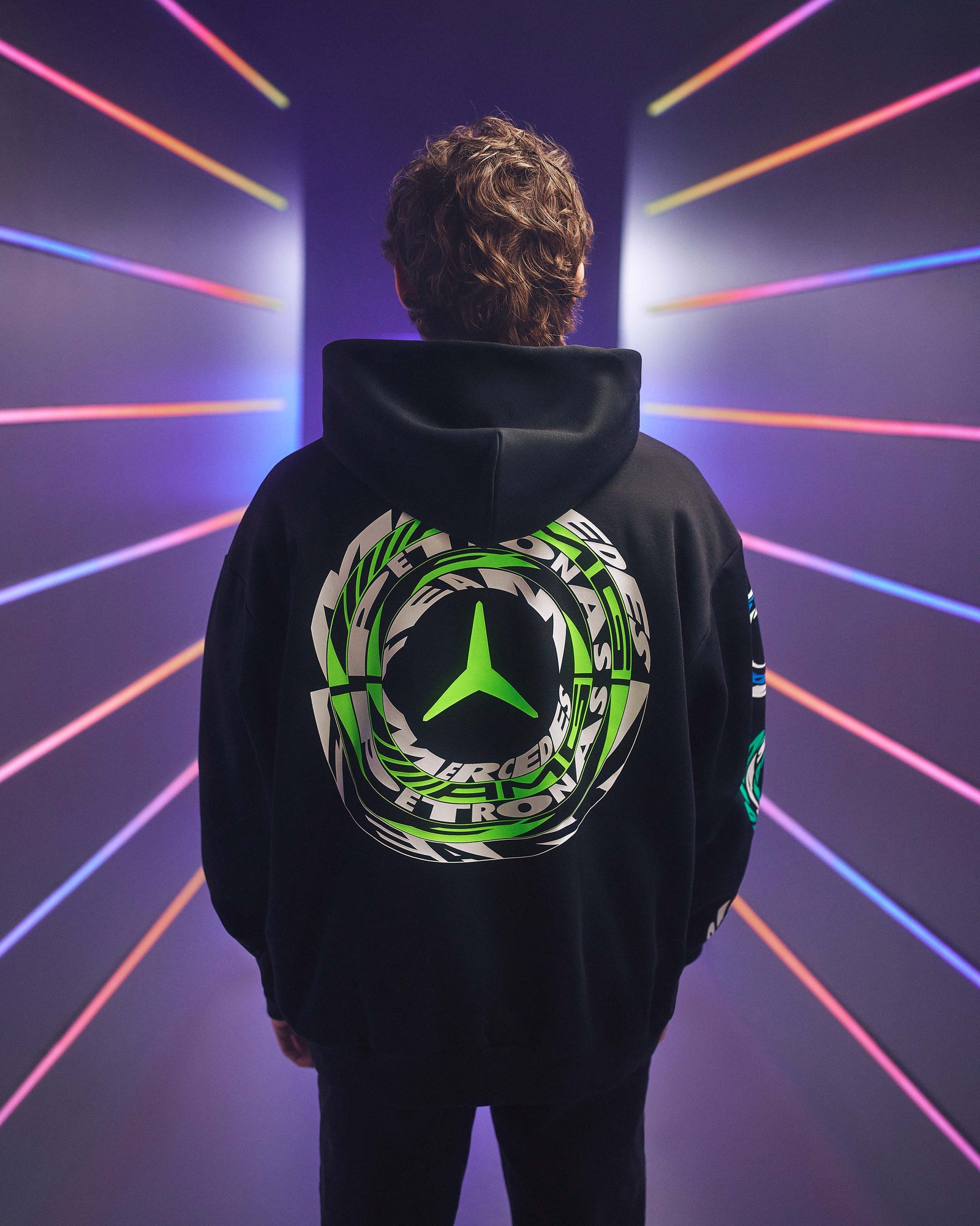 Unisex Lights On Hoody Black