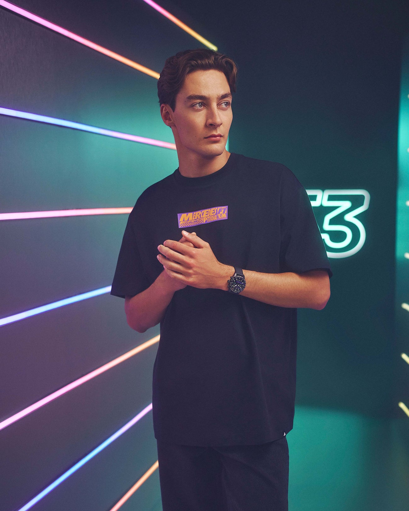 Unisex Lights On T-shirt Black