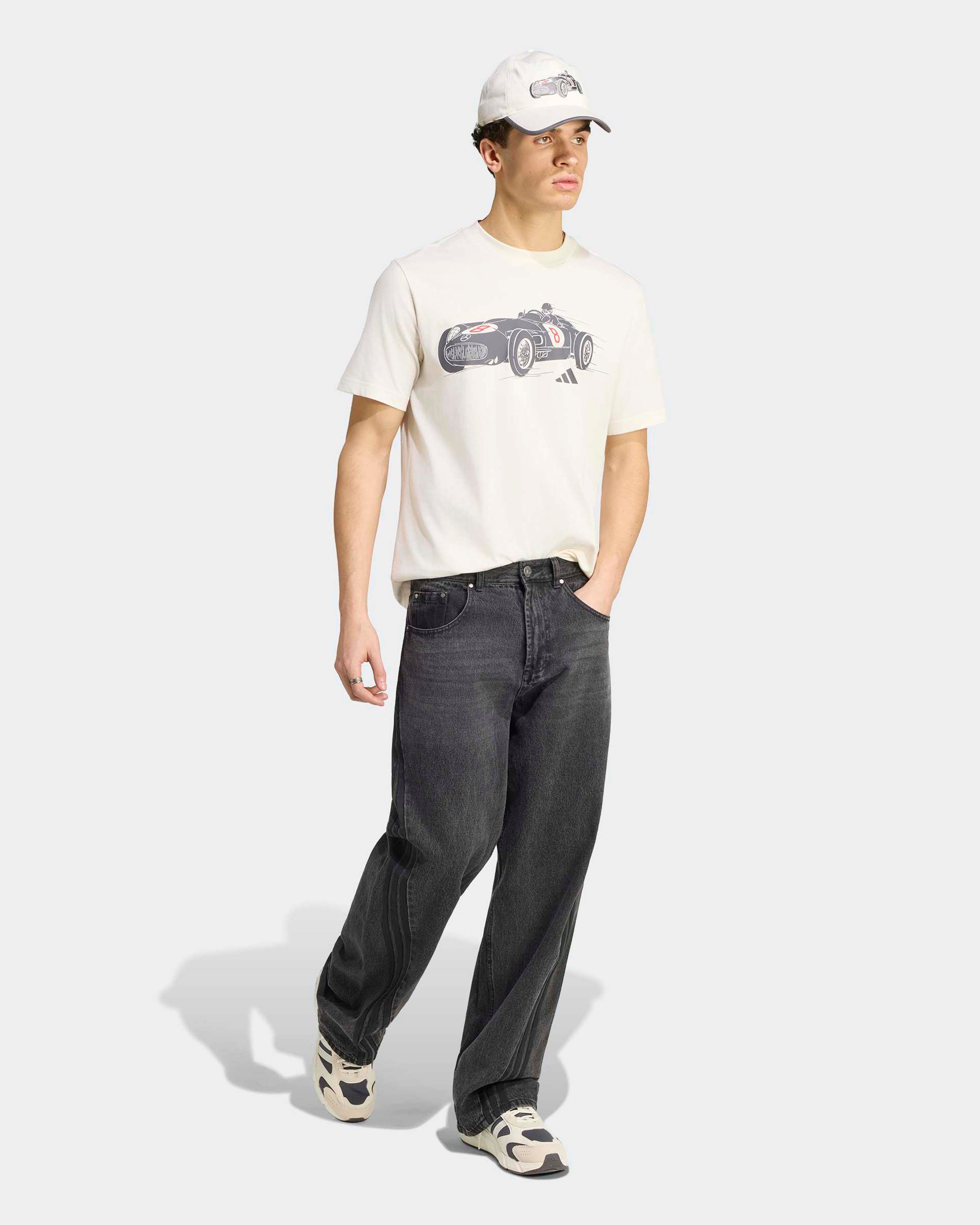 Mens Silver Arrows Graphic T-shirt Off White