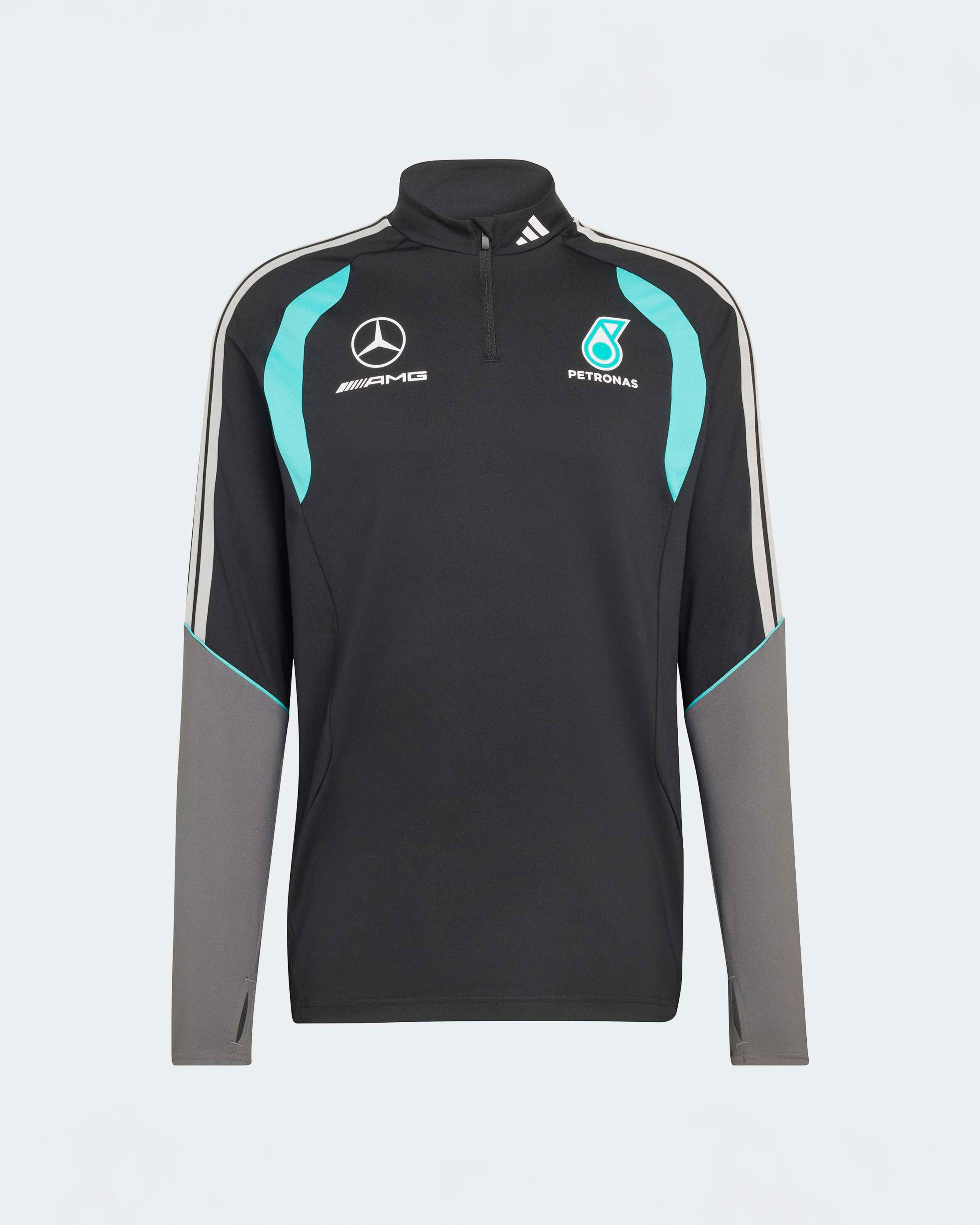 Men's 2026 Mechanics Quarter Zip Top – Black | Mercedes-AMG