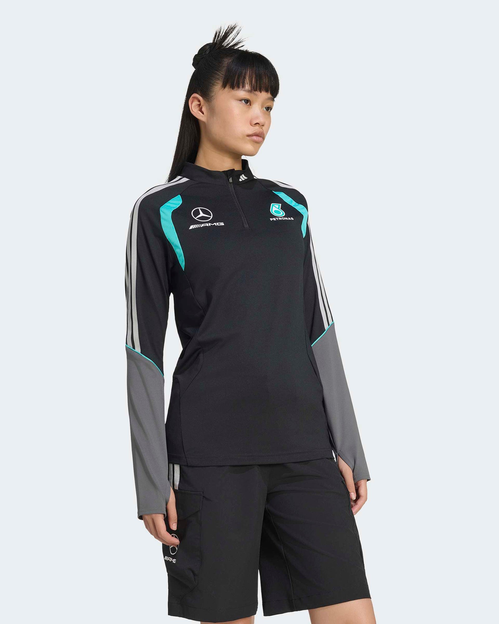 Womens 2026 Mechanics Quarter Zip Black