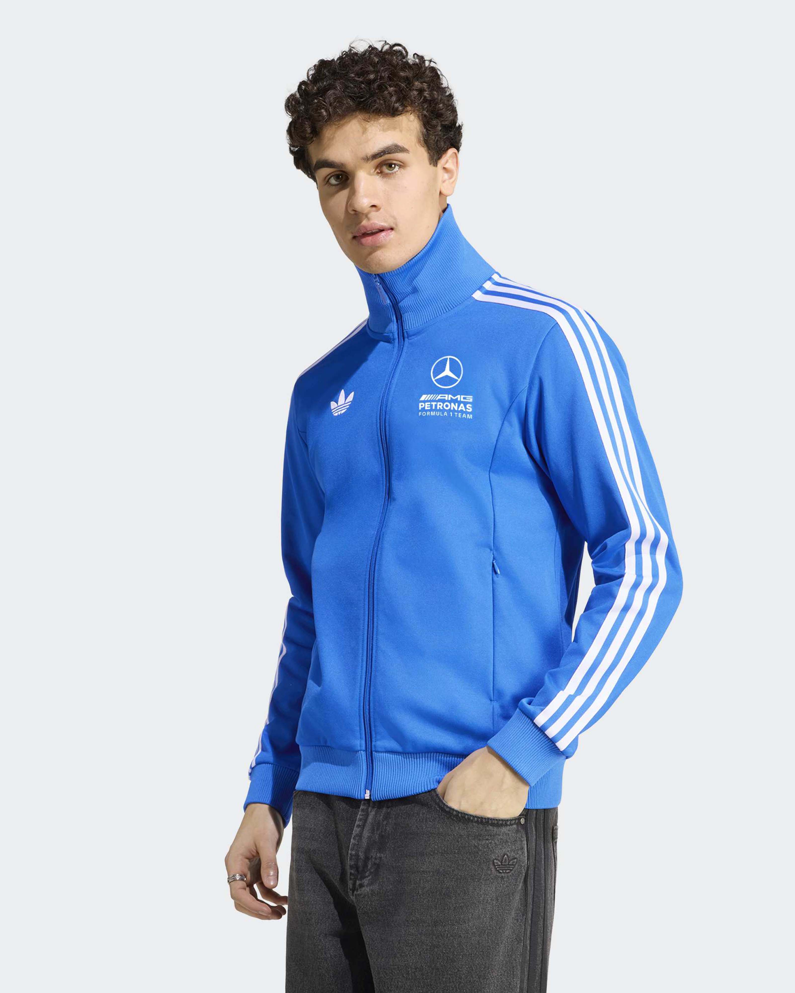 Mens Blue Wonder Track Top Blue
