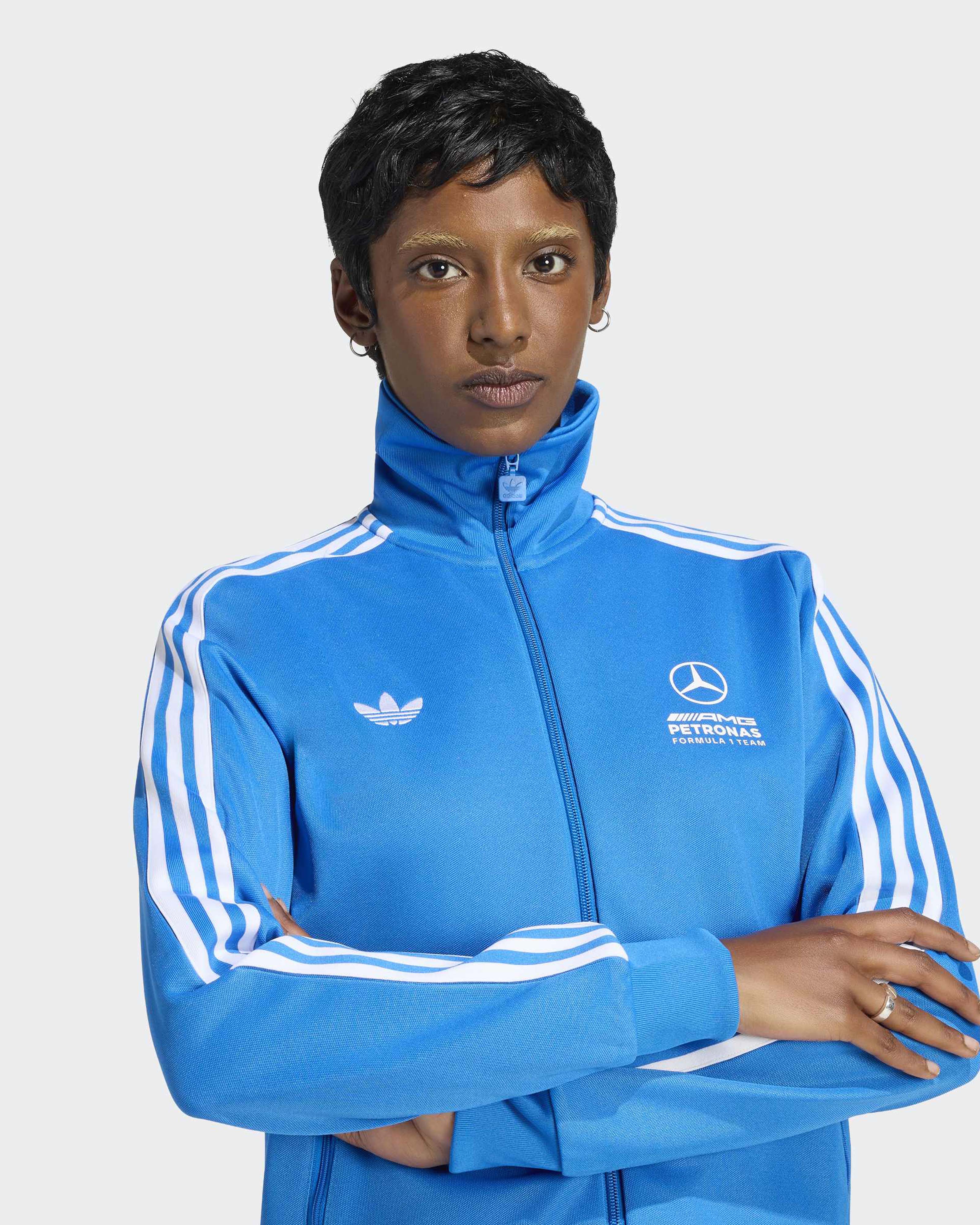 Womens Blue Wonder Track Top Blue