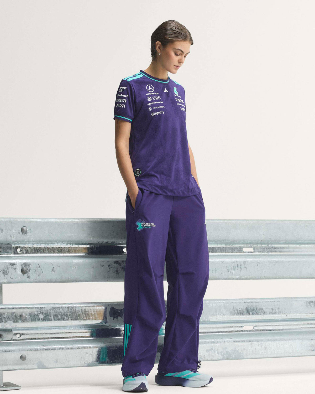 Womens 2026 Vanda Bloom Authentic Driver Tee Purple