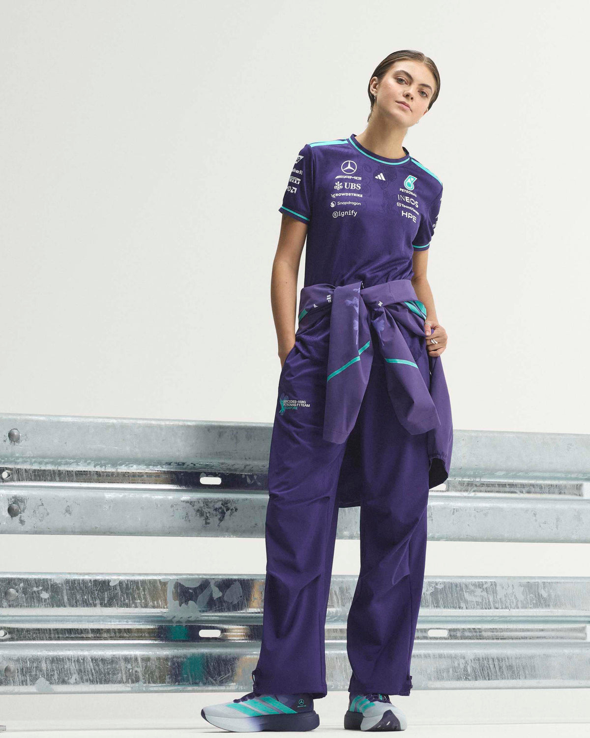 Womens 2026 Vanda Bloom Authentic Driver Tee Purple