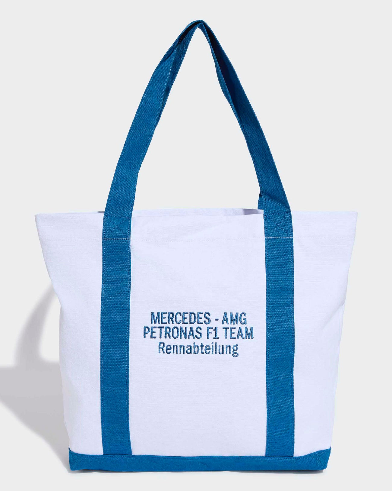 Blue Wonder Tote White