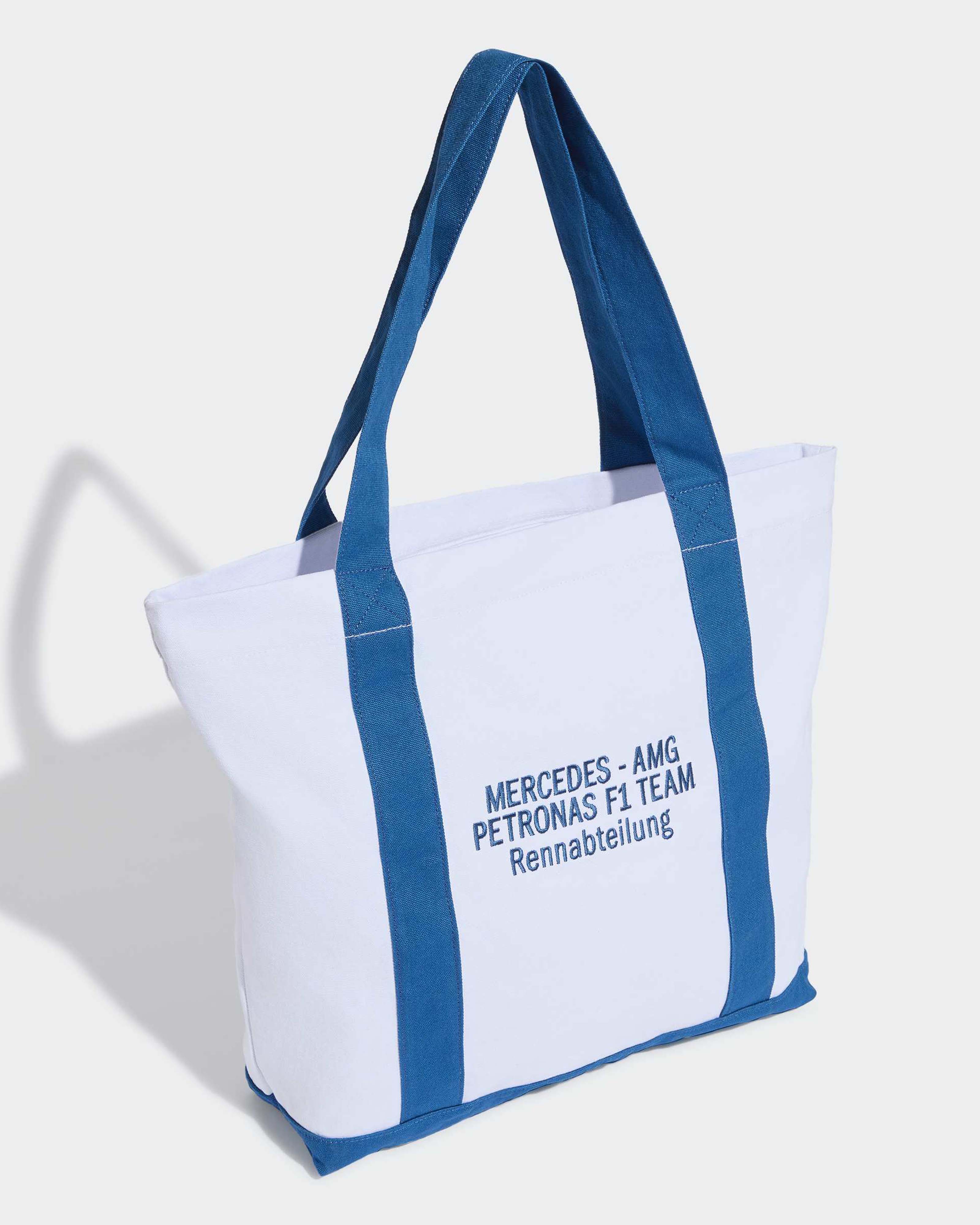 Blue Wonder Tote White